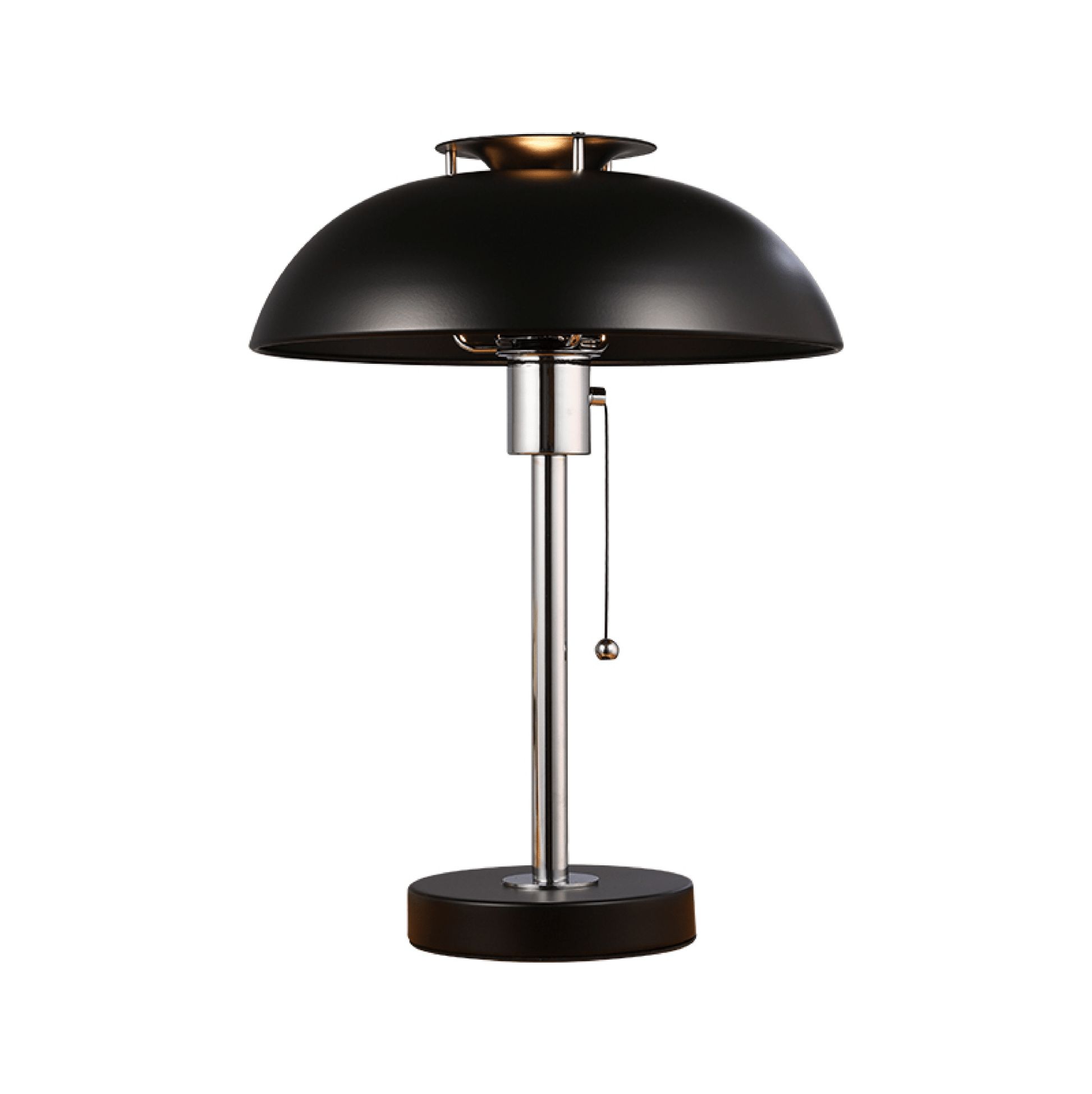 Domo Chrome Mushroom Table Lamp-Neutral Decor
