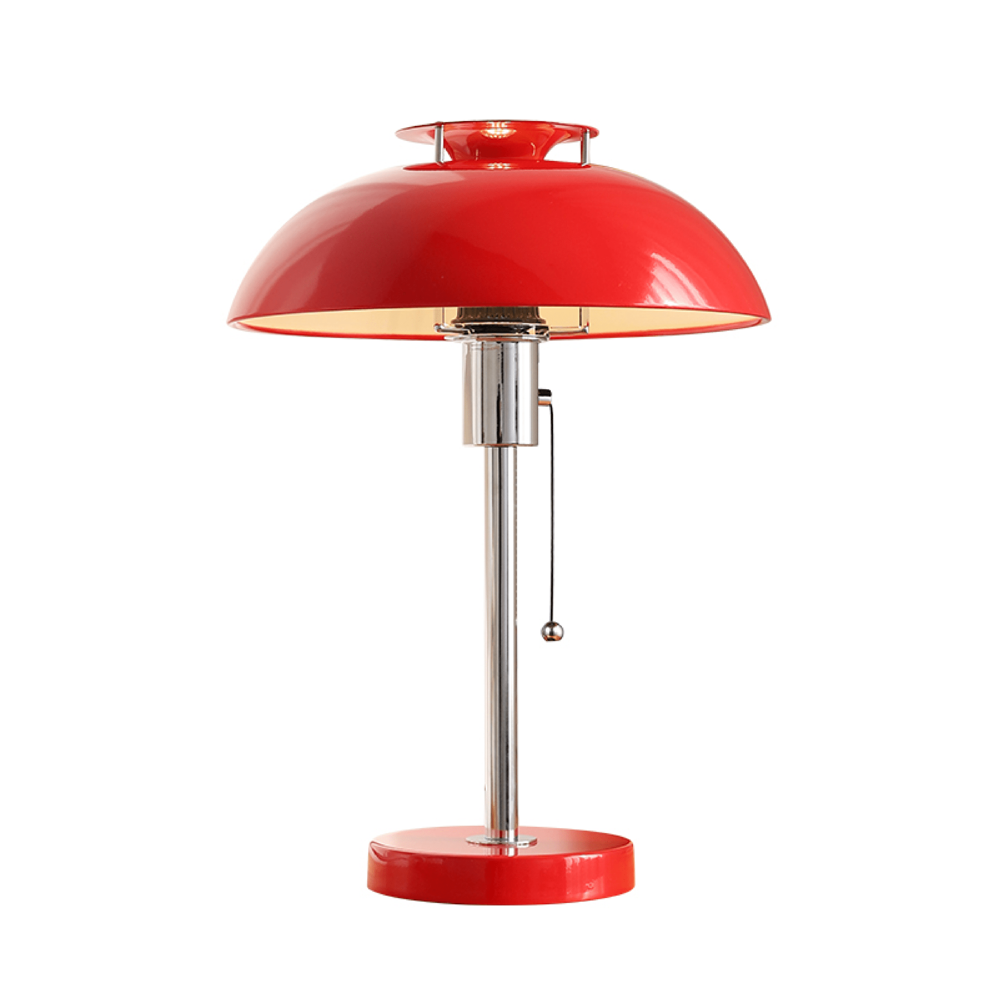 Domo Chrome Mushroom Table Lamp-Neutral Decor