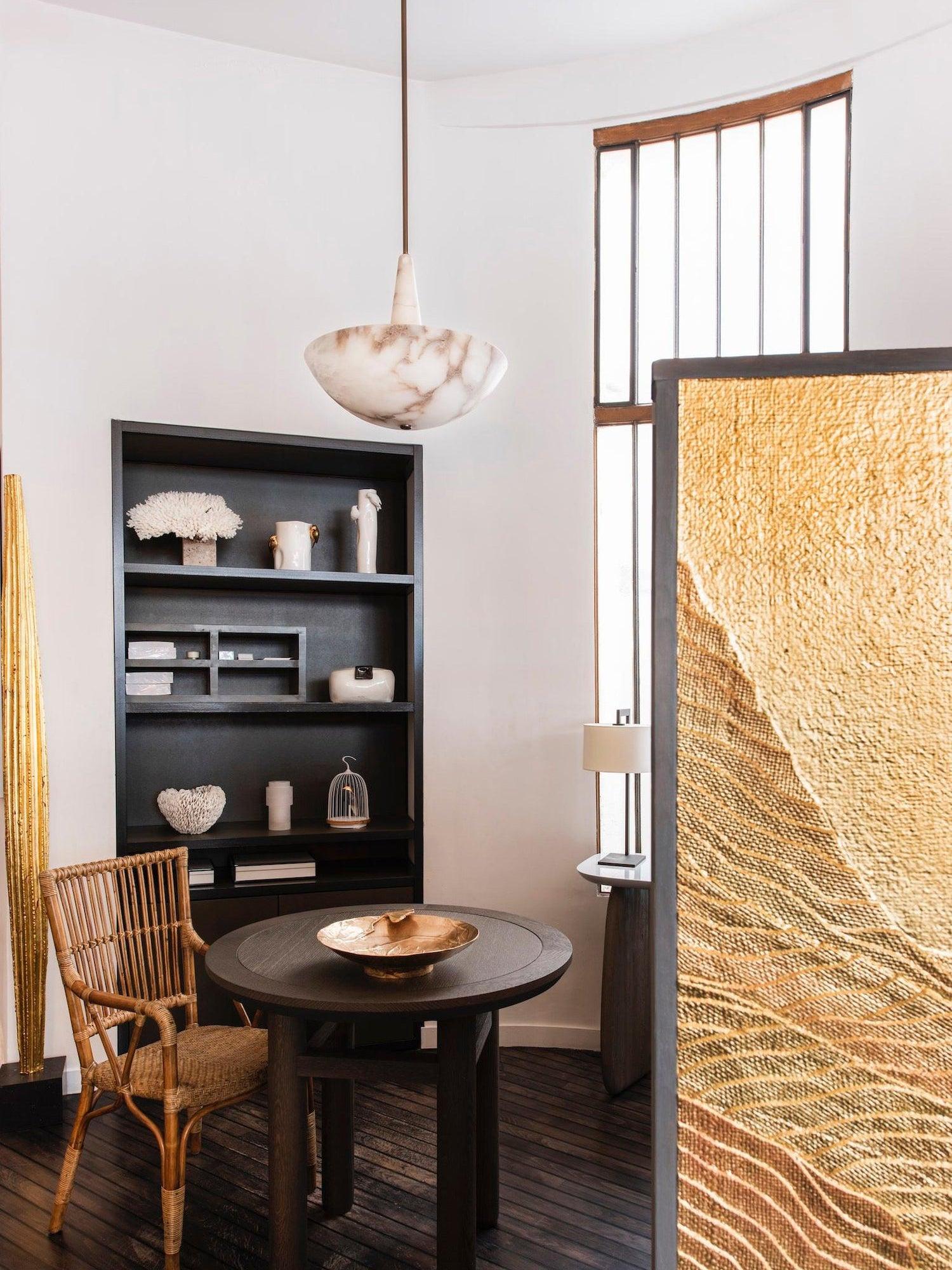 Umiros Alabaster Pendant Light-Neutral Decor