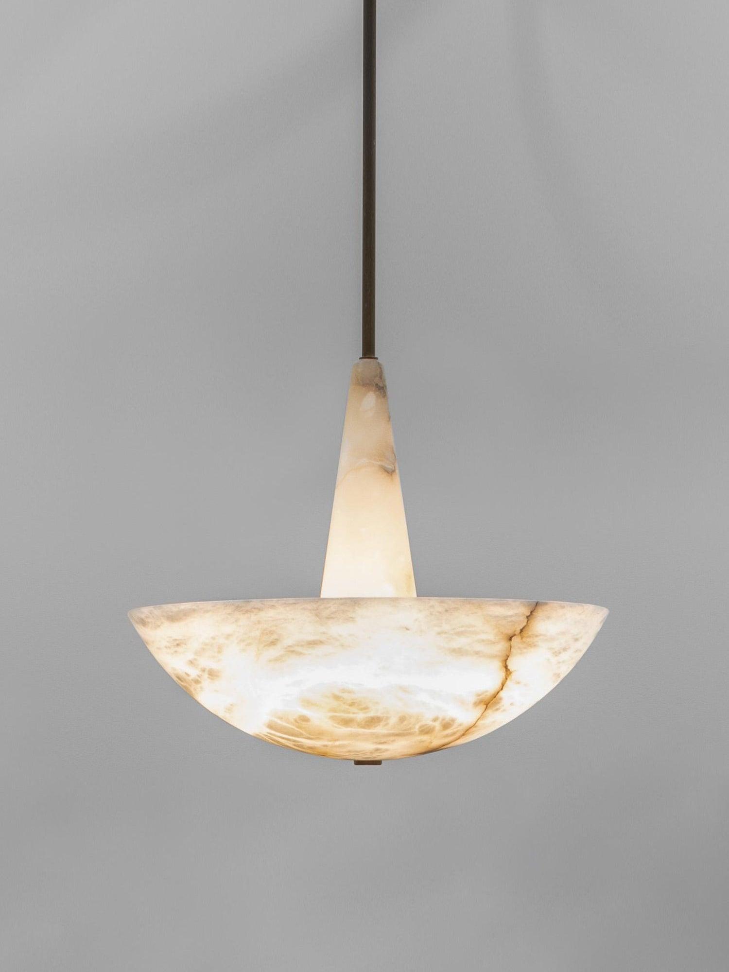 Umiros Alabaster Pendant Light-Neutral Decor