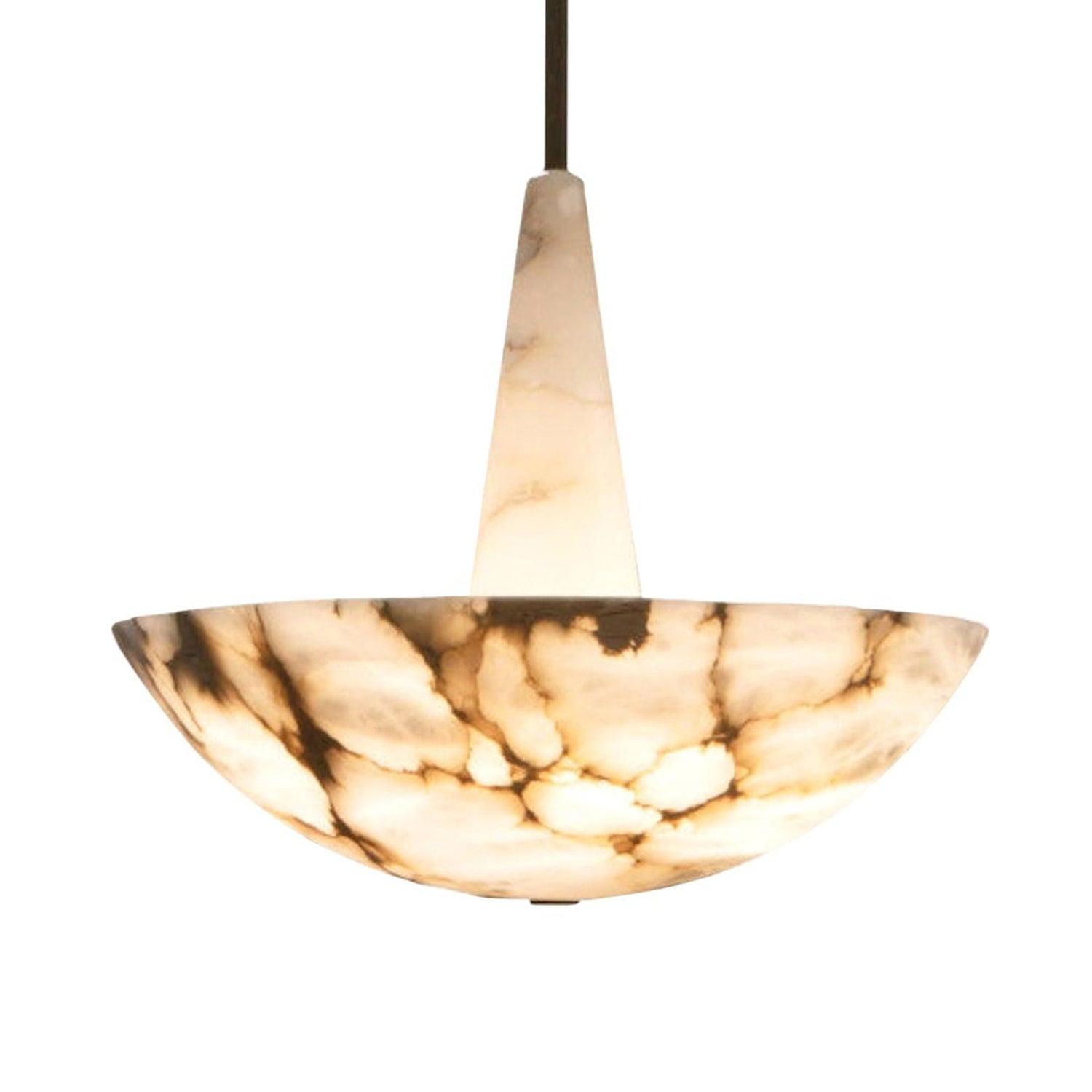 Umiros Alabaster Pendant Light-Neutral Decor