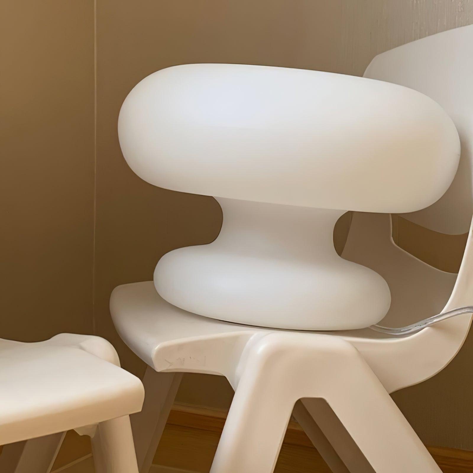 Mithos Glass Contemporary Table Lamp-Neutral Decor