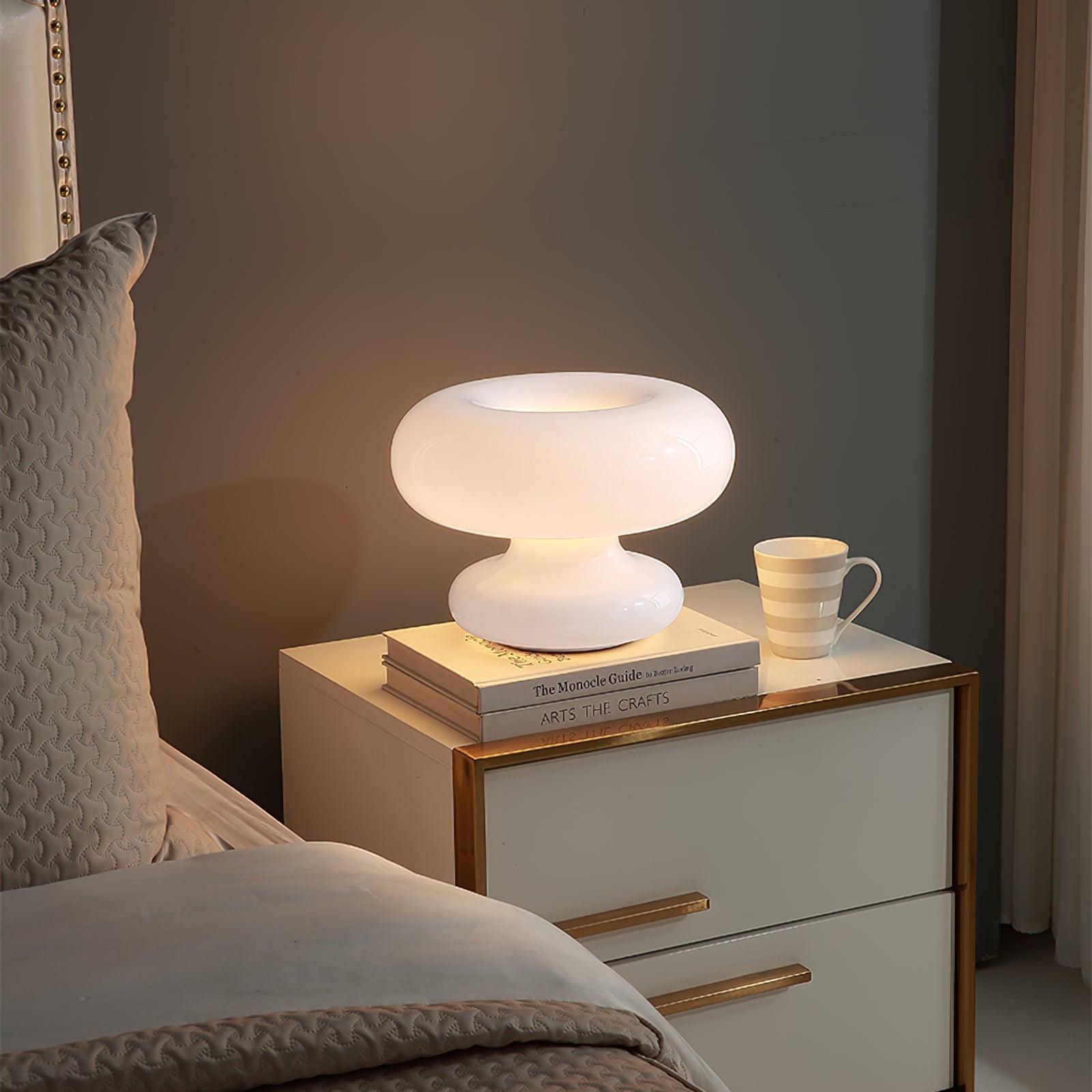 Mithos Glass Contemporary Table Lamp-Neutral Decor