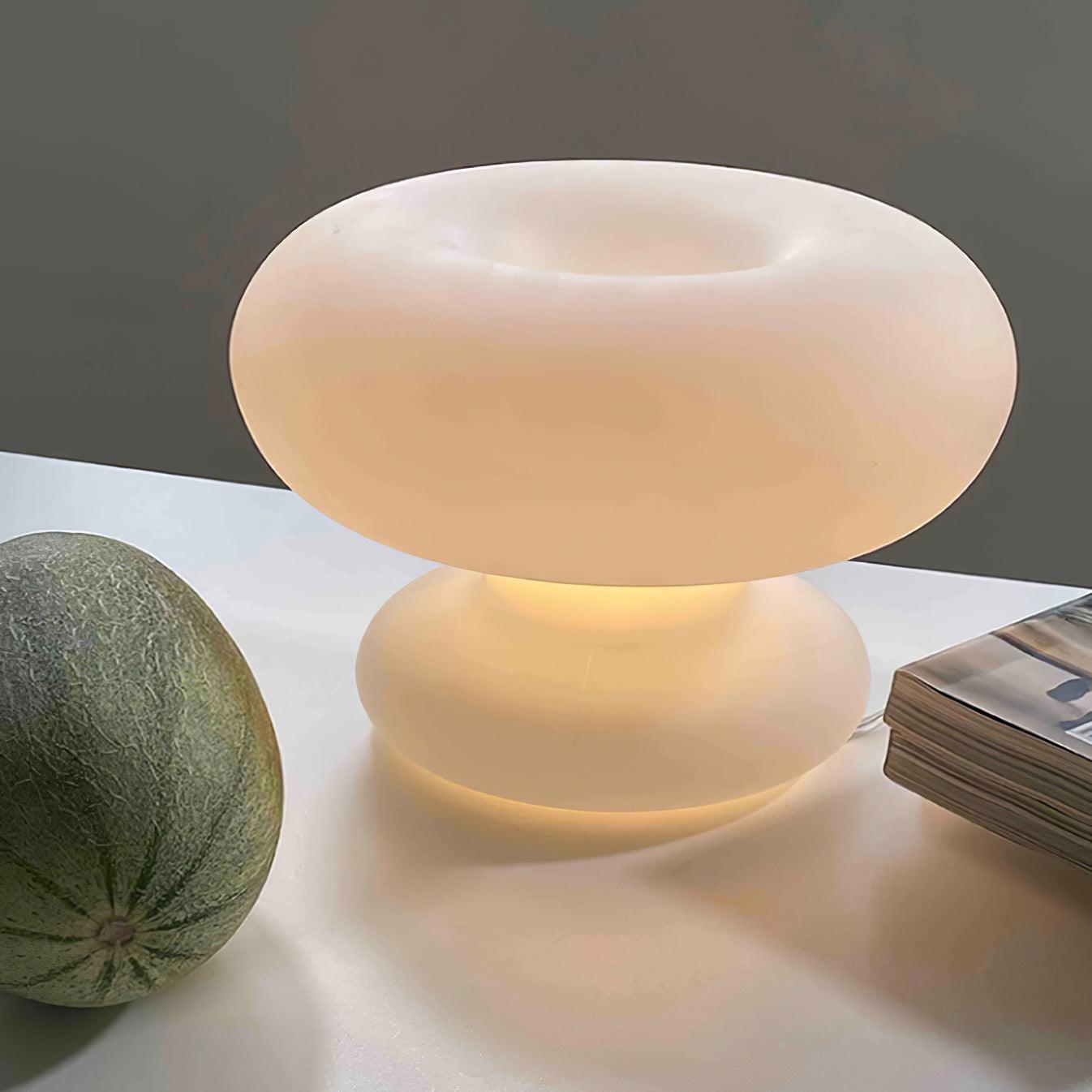 Mithos Glass Contemporary Table Lamp-Neutral Decor