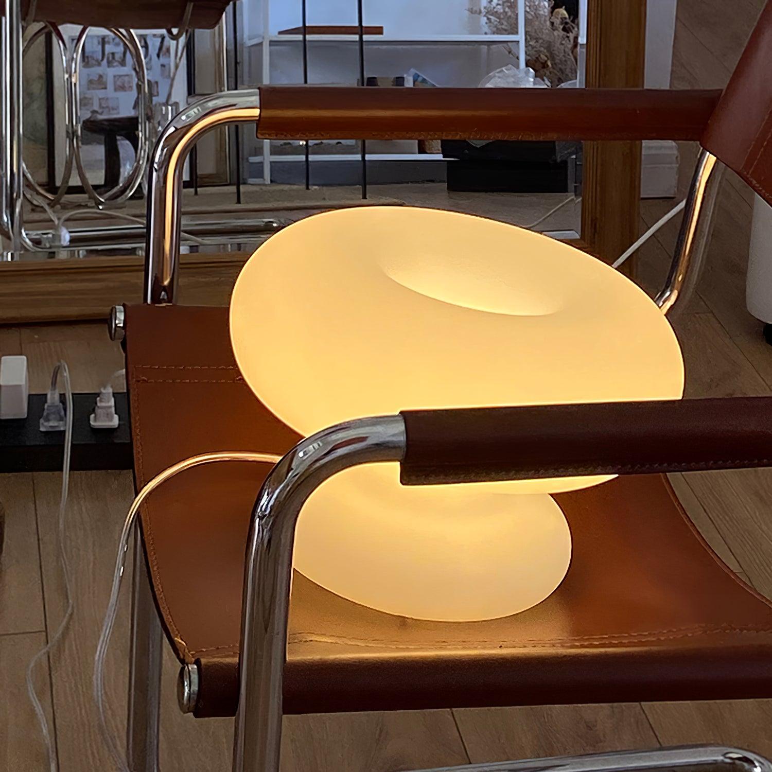 Mithos Glass Contemporary Table Lamp-Neutral Decor