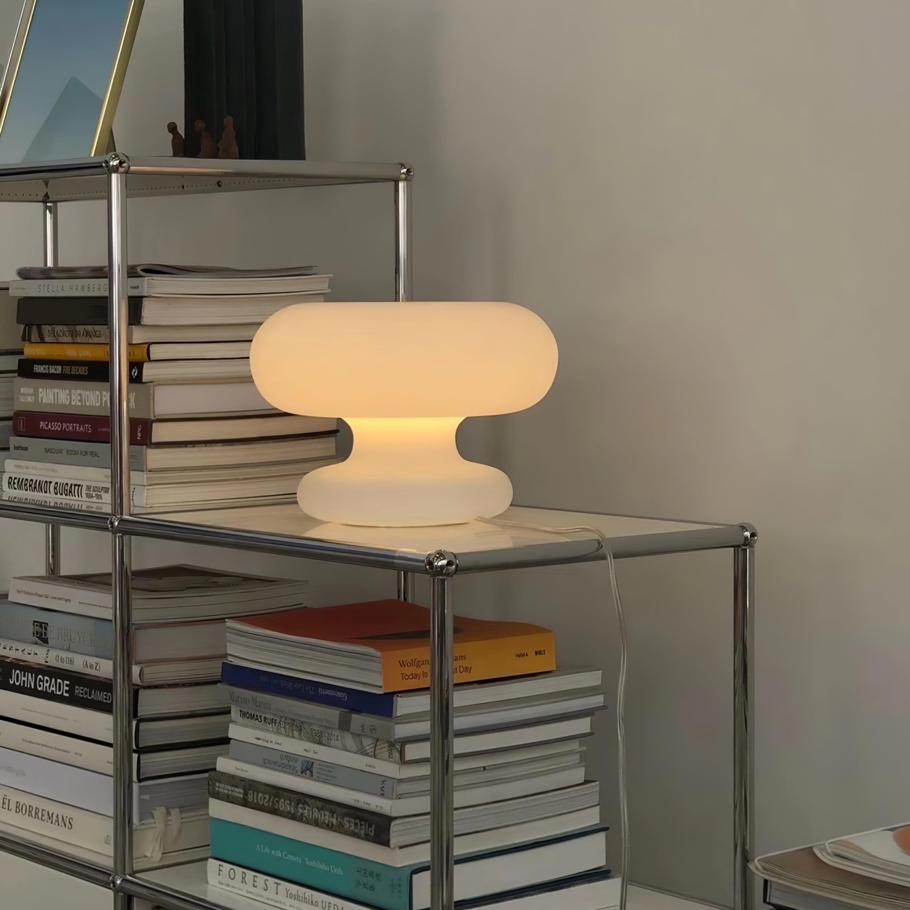 Mithos Glass Contemporary Table Lamp-Neutral Decor