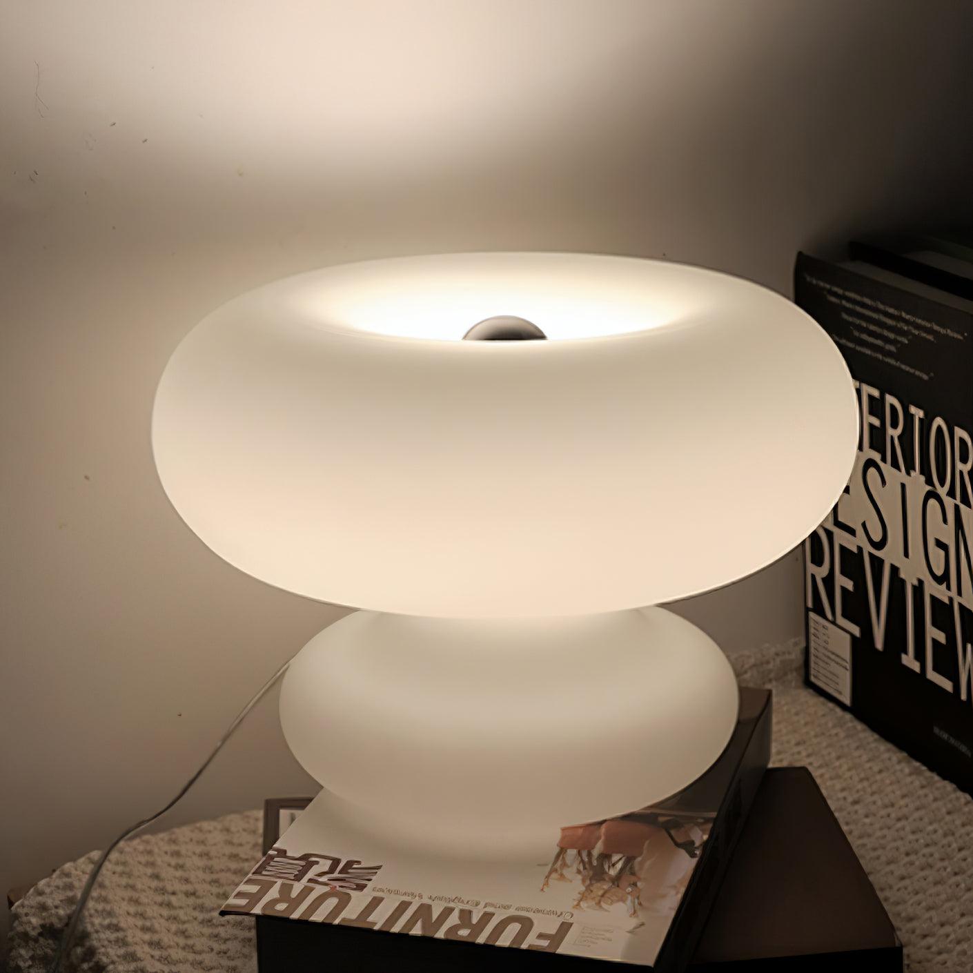 Mithos Glass Contemporary Table Lamp-Neutral Decor