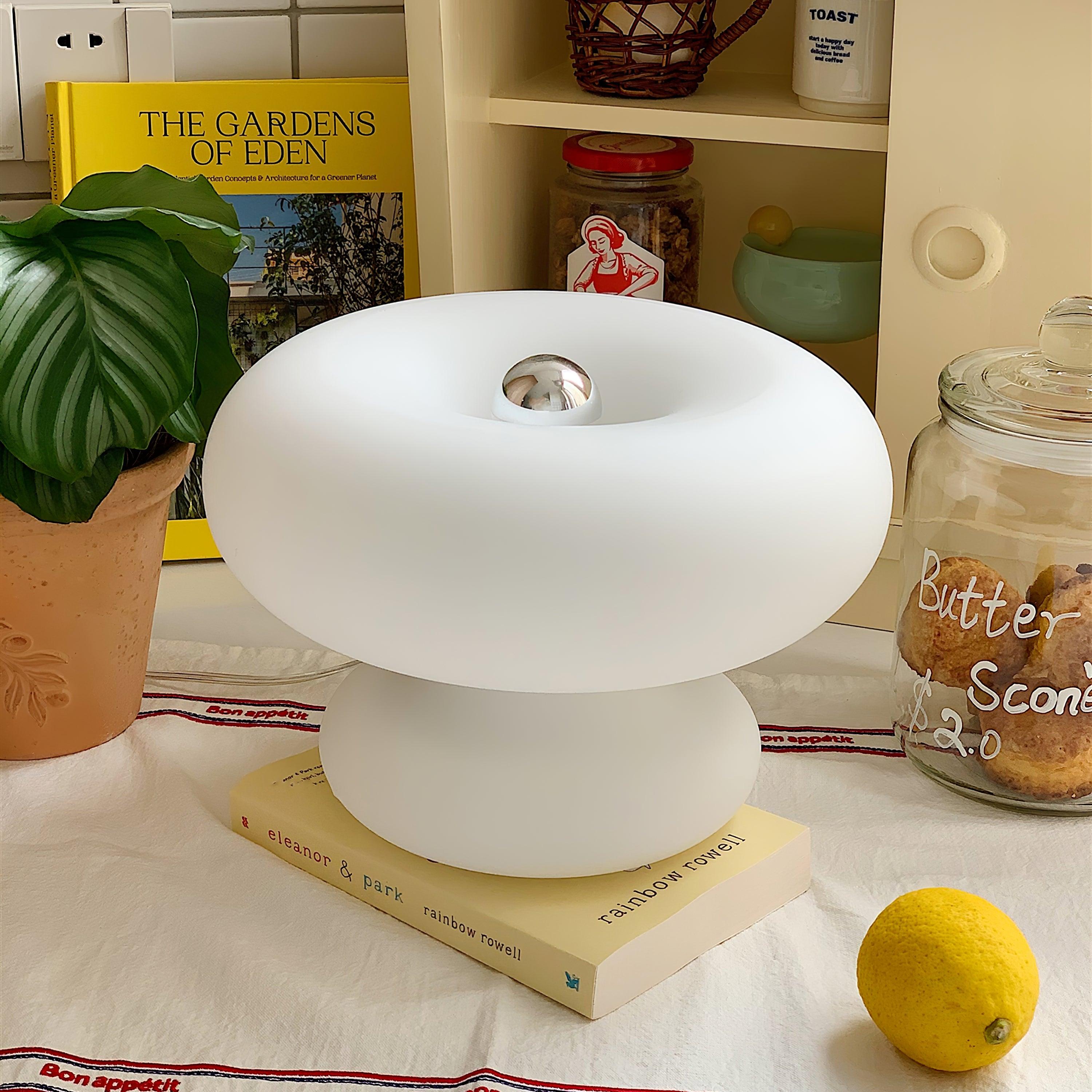 Mithos Glass Contemporary Table Lamp-Neutral Decor