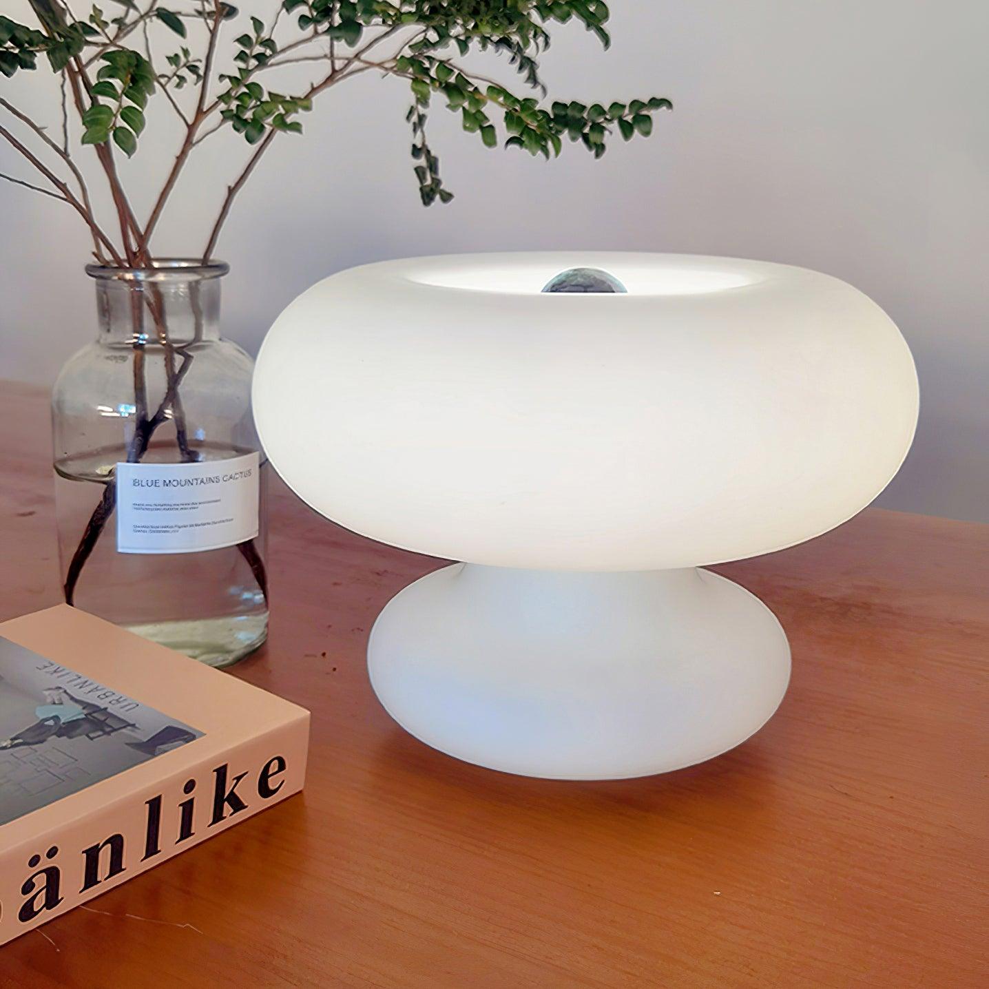 Mithos Glass Contemporary Table Lamp-Neutral Decor