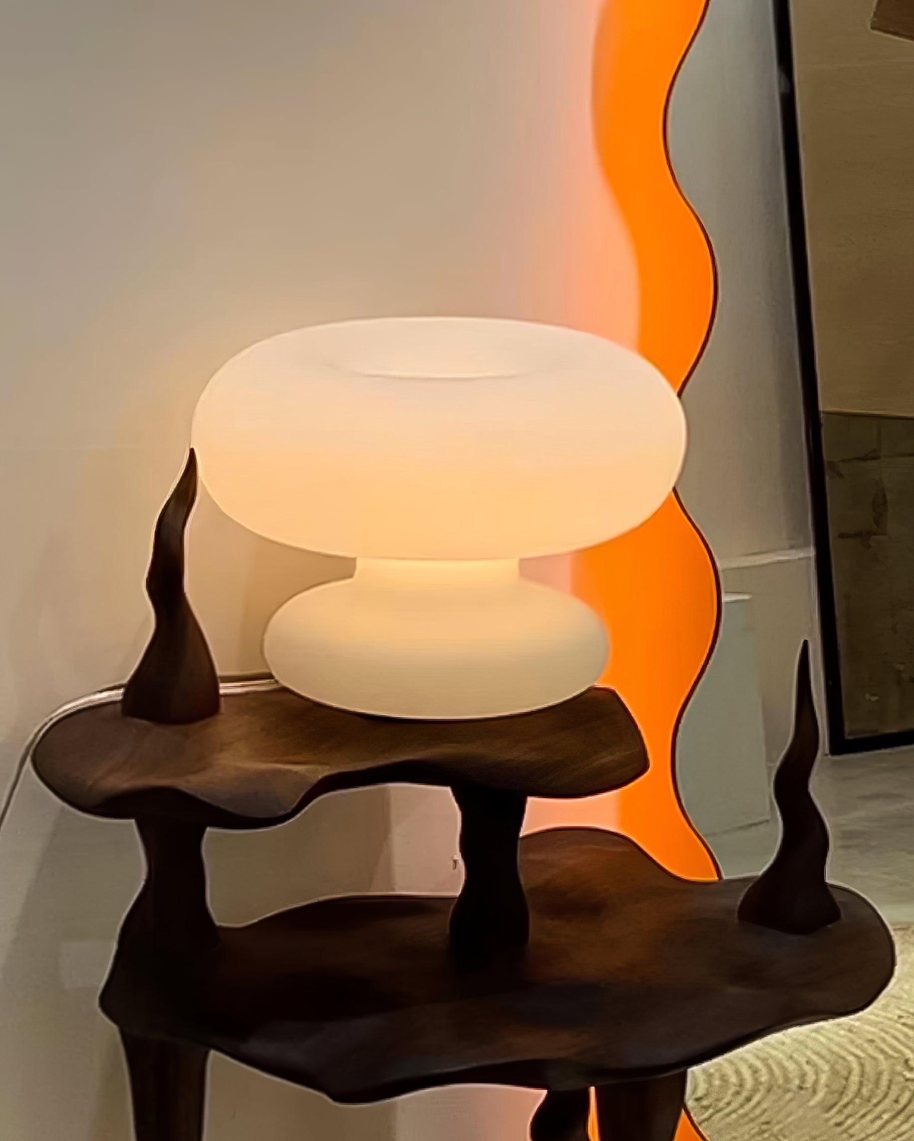 Mithos Glass Contemporary Table Lamp-Neutral Decor