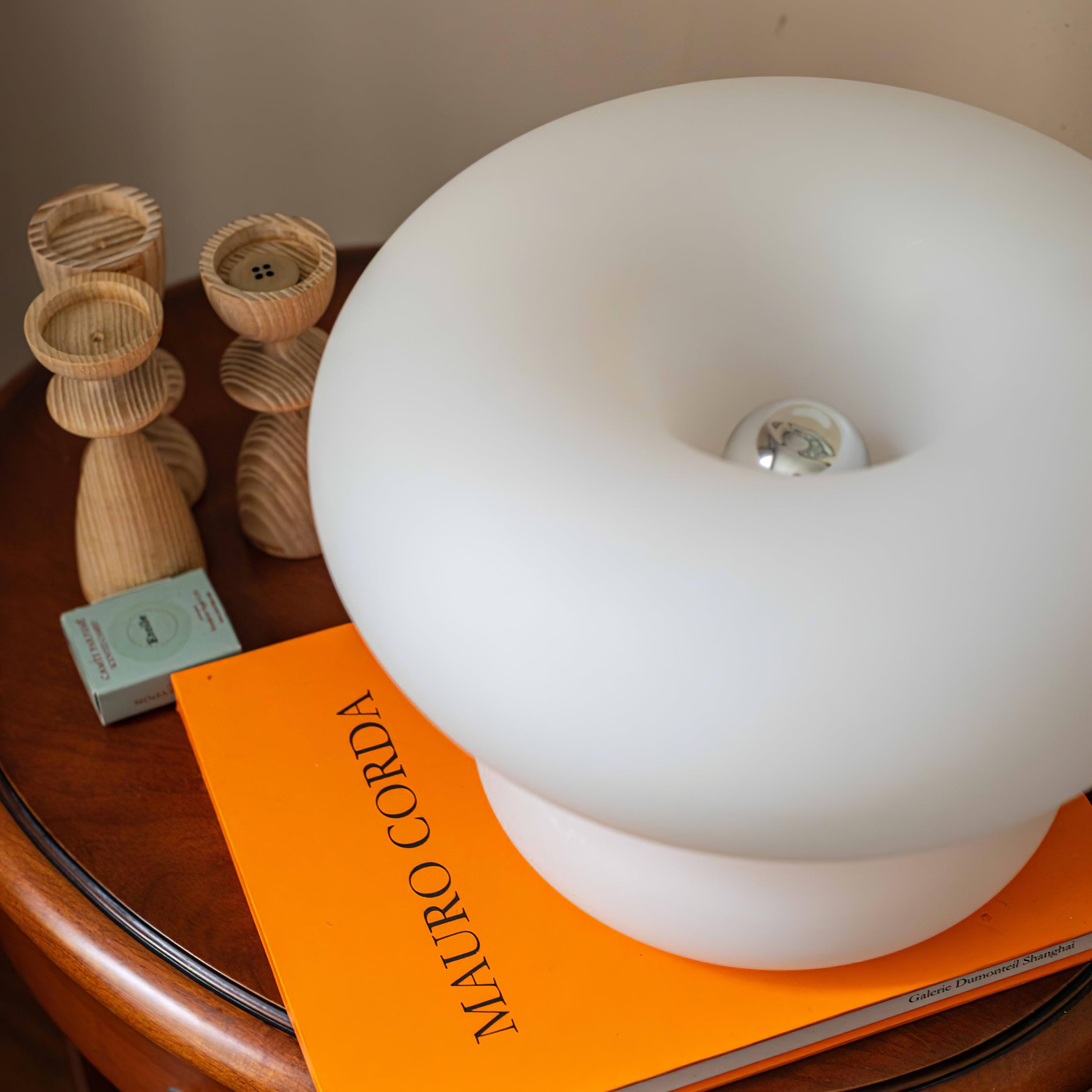 Mithos Glass Contemporary Table Lamp-Neutral Decor