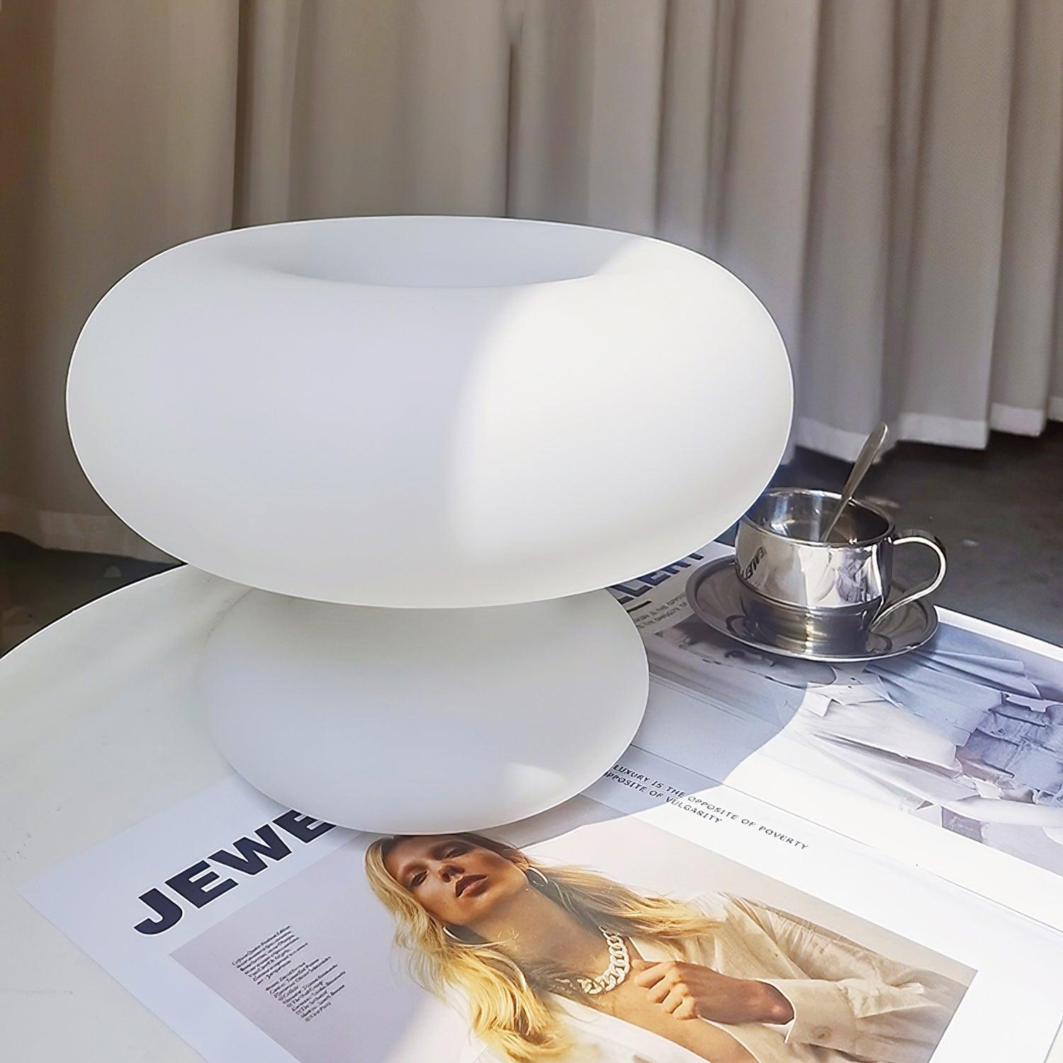 Mithos Glass Contemporary Table Lamp-Neutral Decor