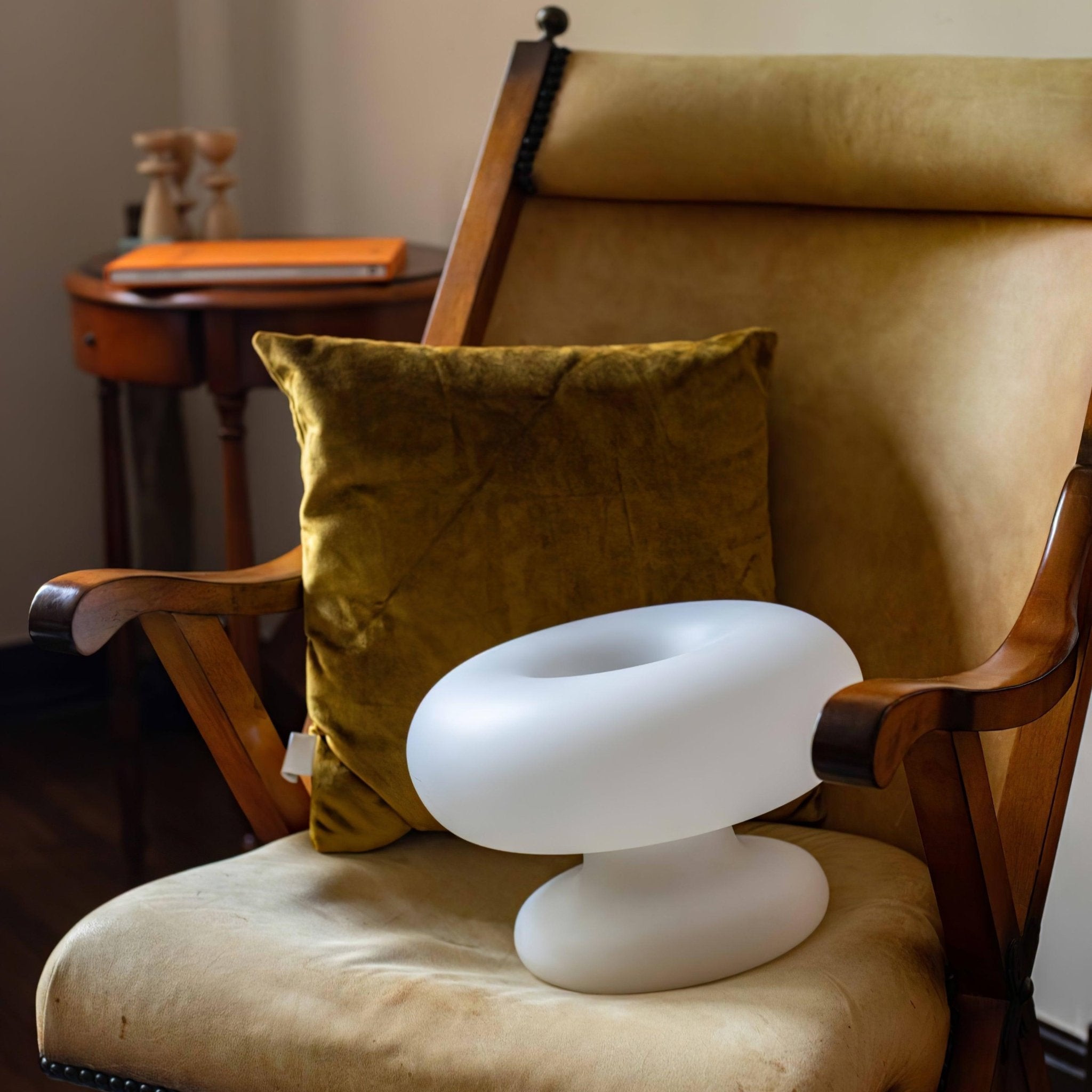 Mithos Glass Contemporary Table Lamp-Neutral Decor