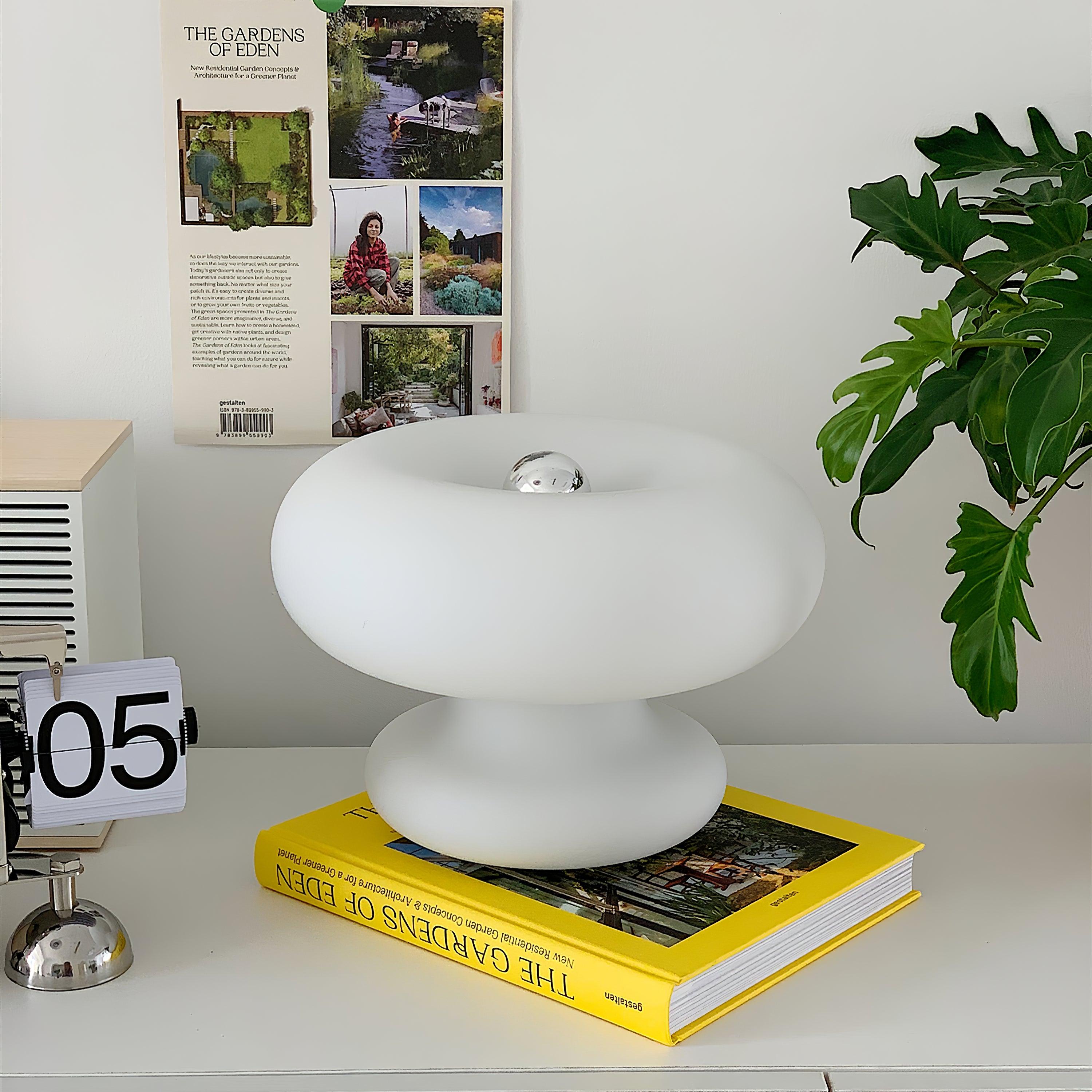 Mithos Glass Contemporary Table Lamp-Neutral Decor