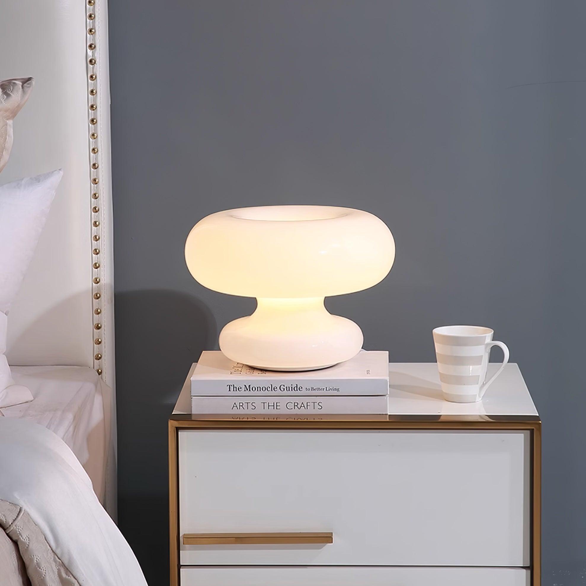 Mithos Glass Contemporary Table Lamp-Neutral Decor