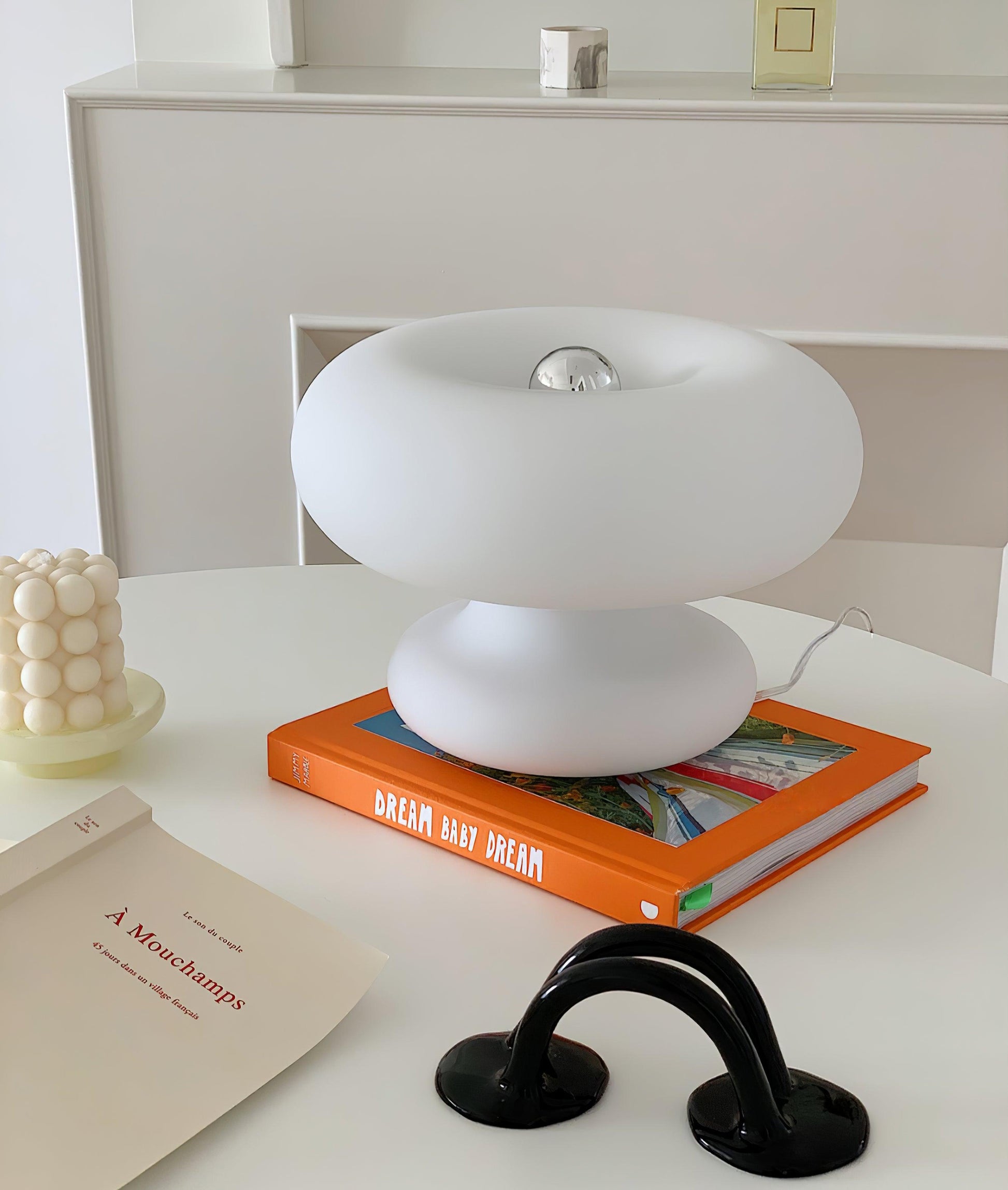 Mithos Glass Contemporary Table Lamp-Neutral Decor