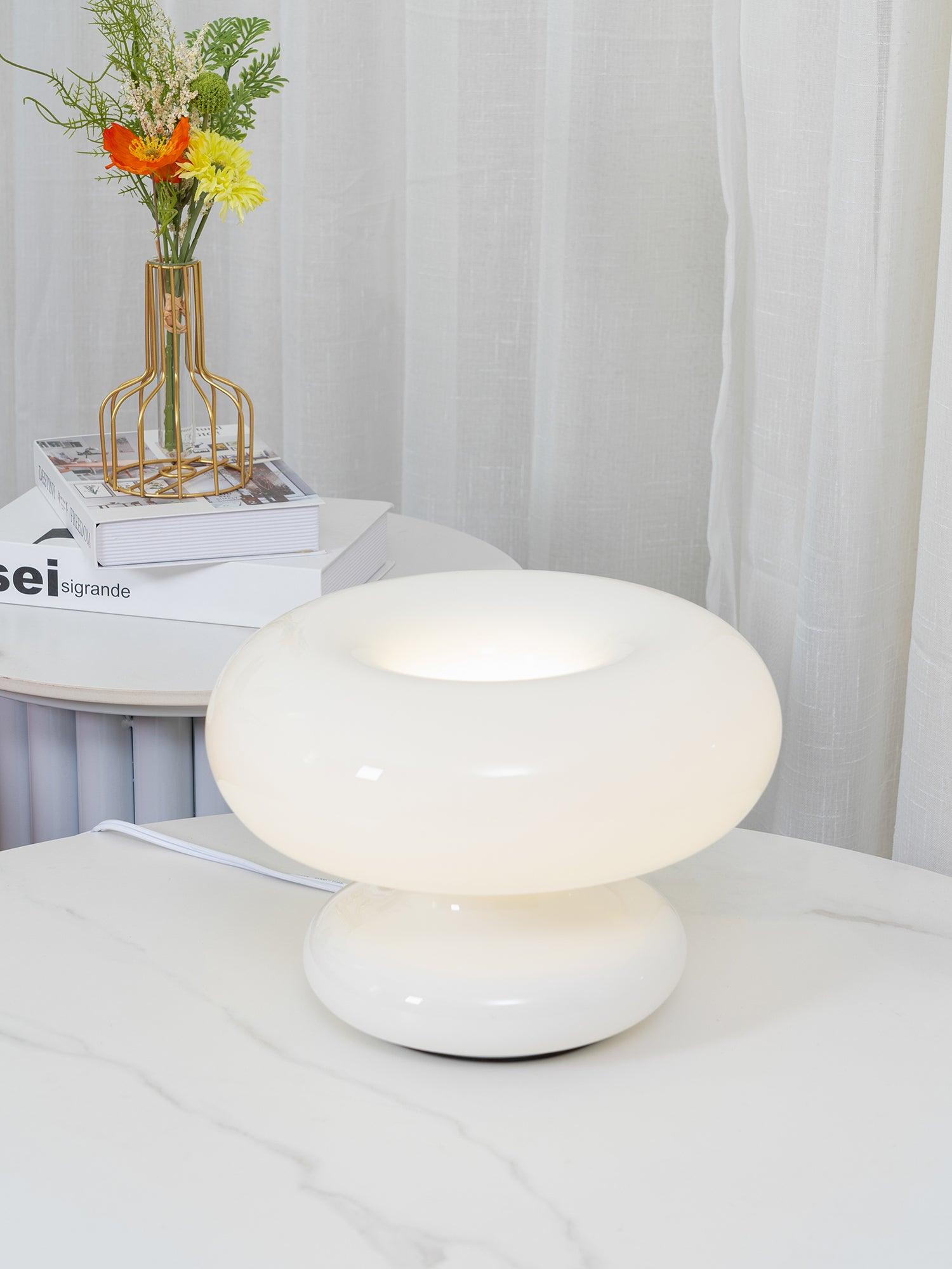 Mithos Glass Contemporary Table Lamp-Neutral Decor