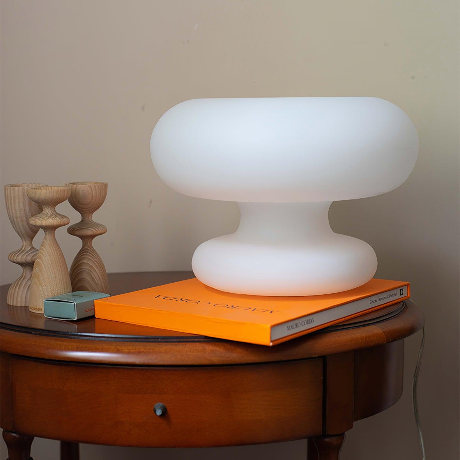 Mithos Glass Contemporary Table Lamp-Neutral Decor