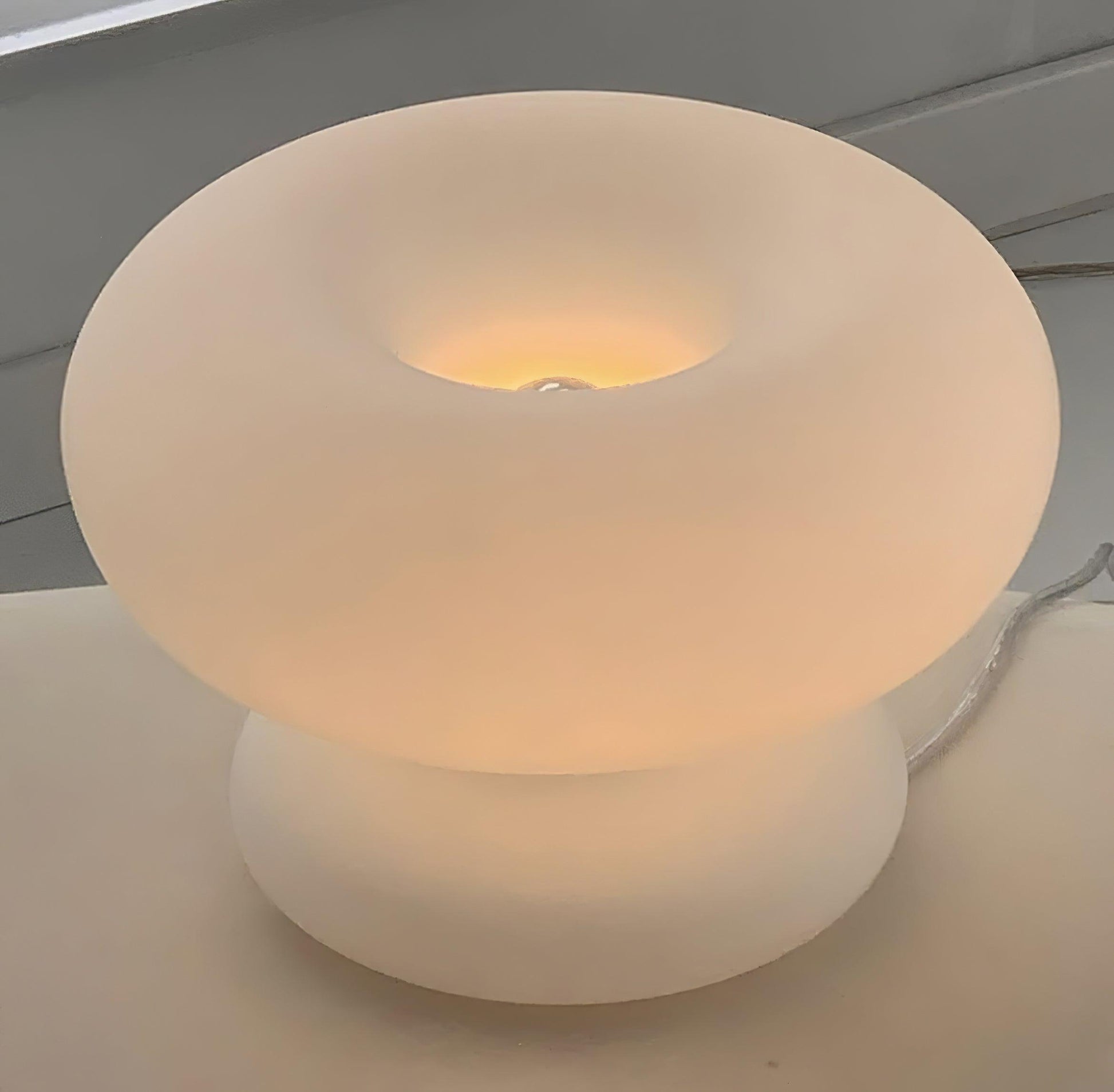 Mithos Glass Contemporary Table Lamp-Neutral Decor