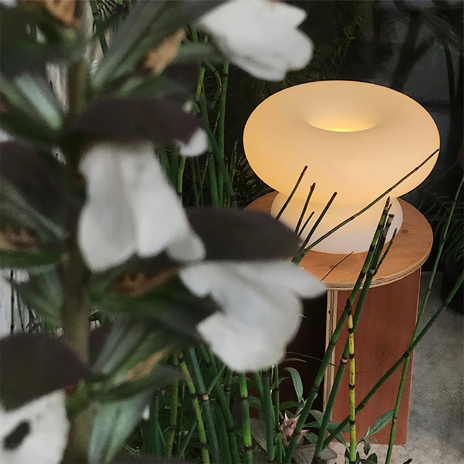 Mithos Glass Contemporary Table Lamp-Neutral Decor