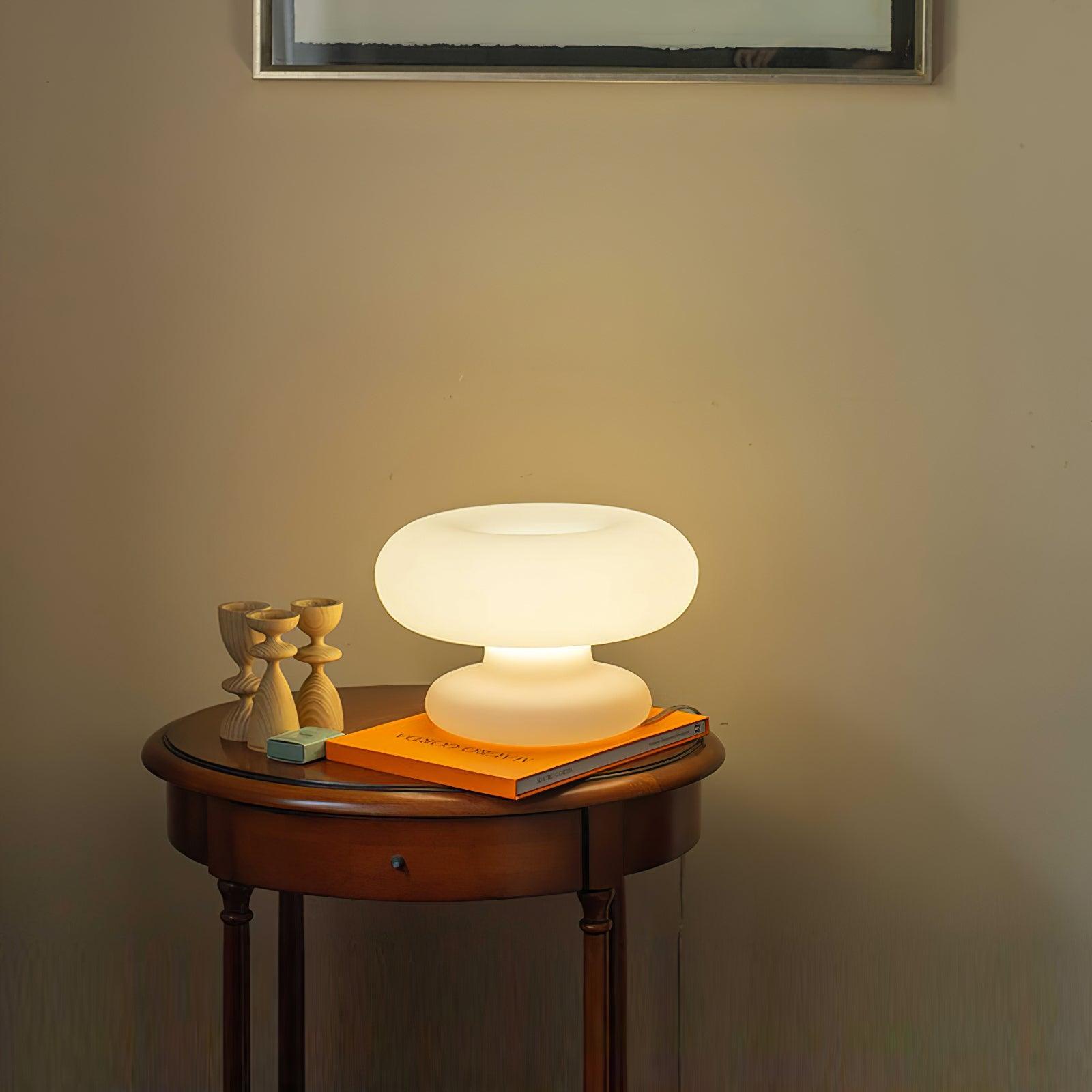 Mithos Glass Contemporary Table Lamp-Neutral Decor