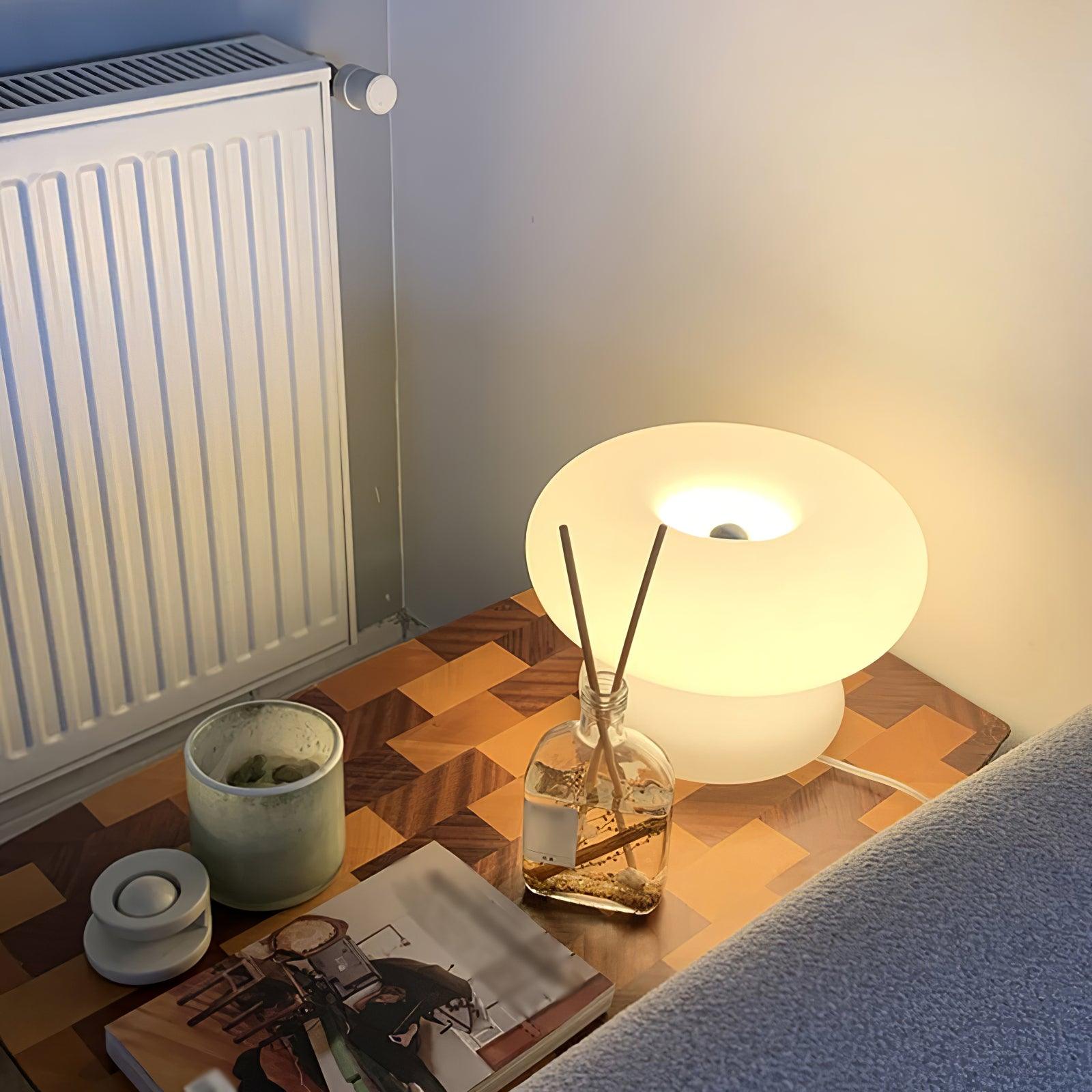 Mithos Glass Contemporary Table Lamp-Neutral Decor