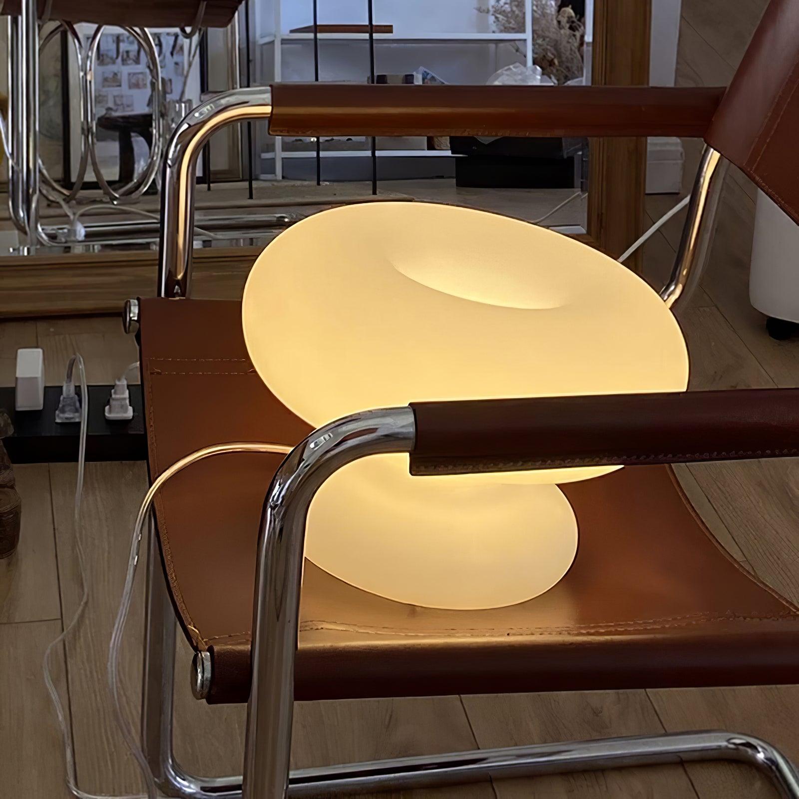 Mithos Glass Contemporary Table Lamp-Neutral Decor