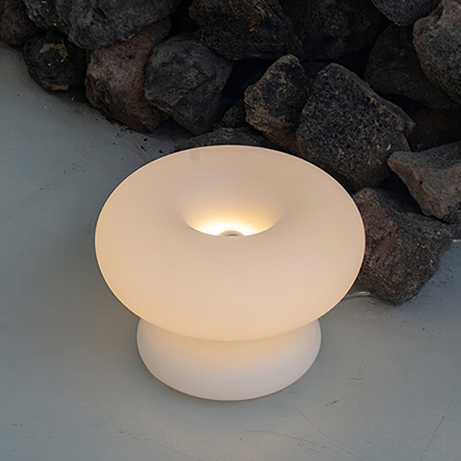 Mithos Glass Contemporary Table Lamp-Neutral Decor
