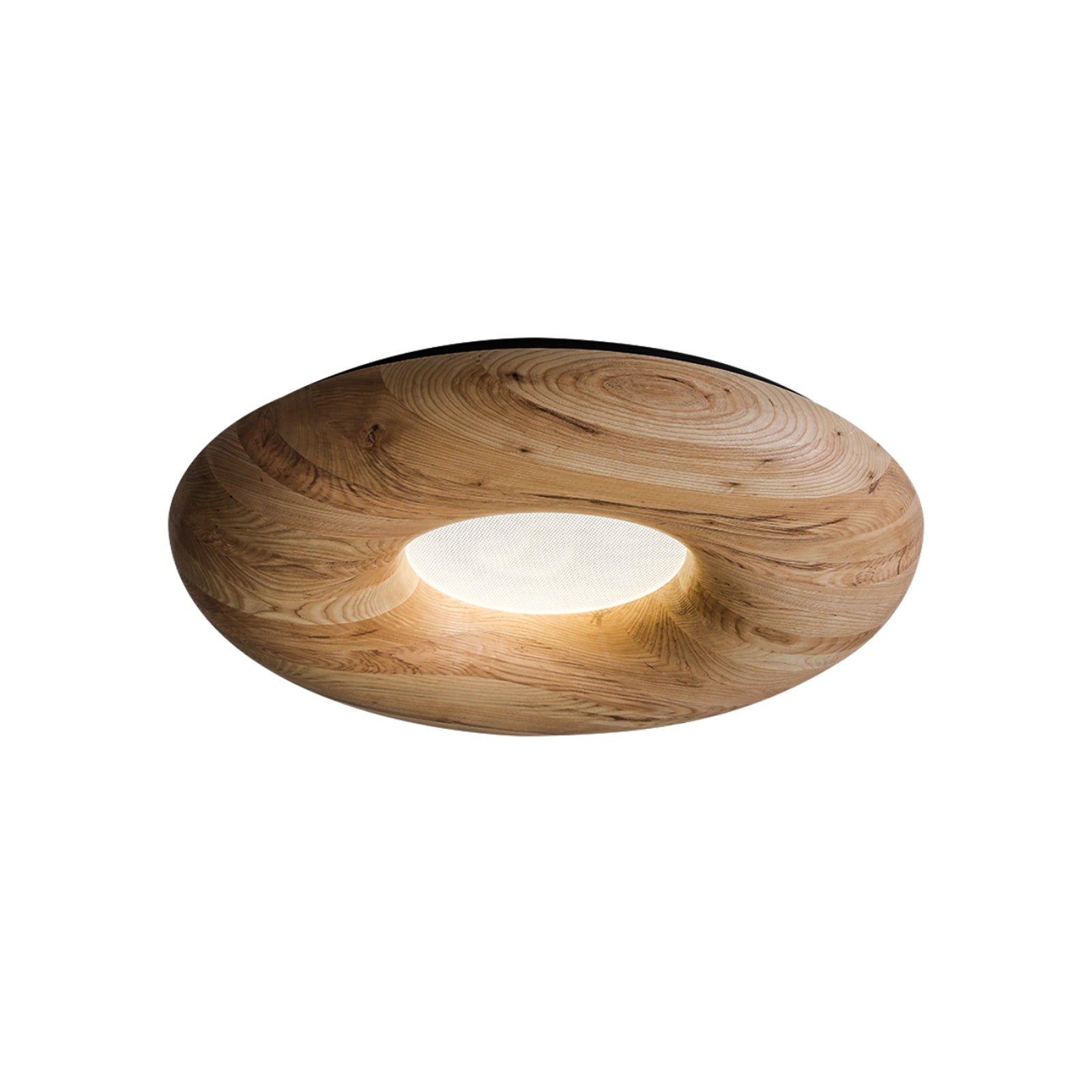 Zosora Organic Oak Flush Mount-Neutral Decor