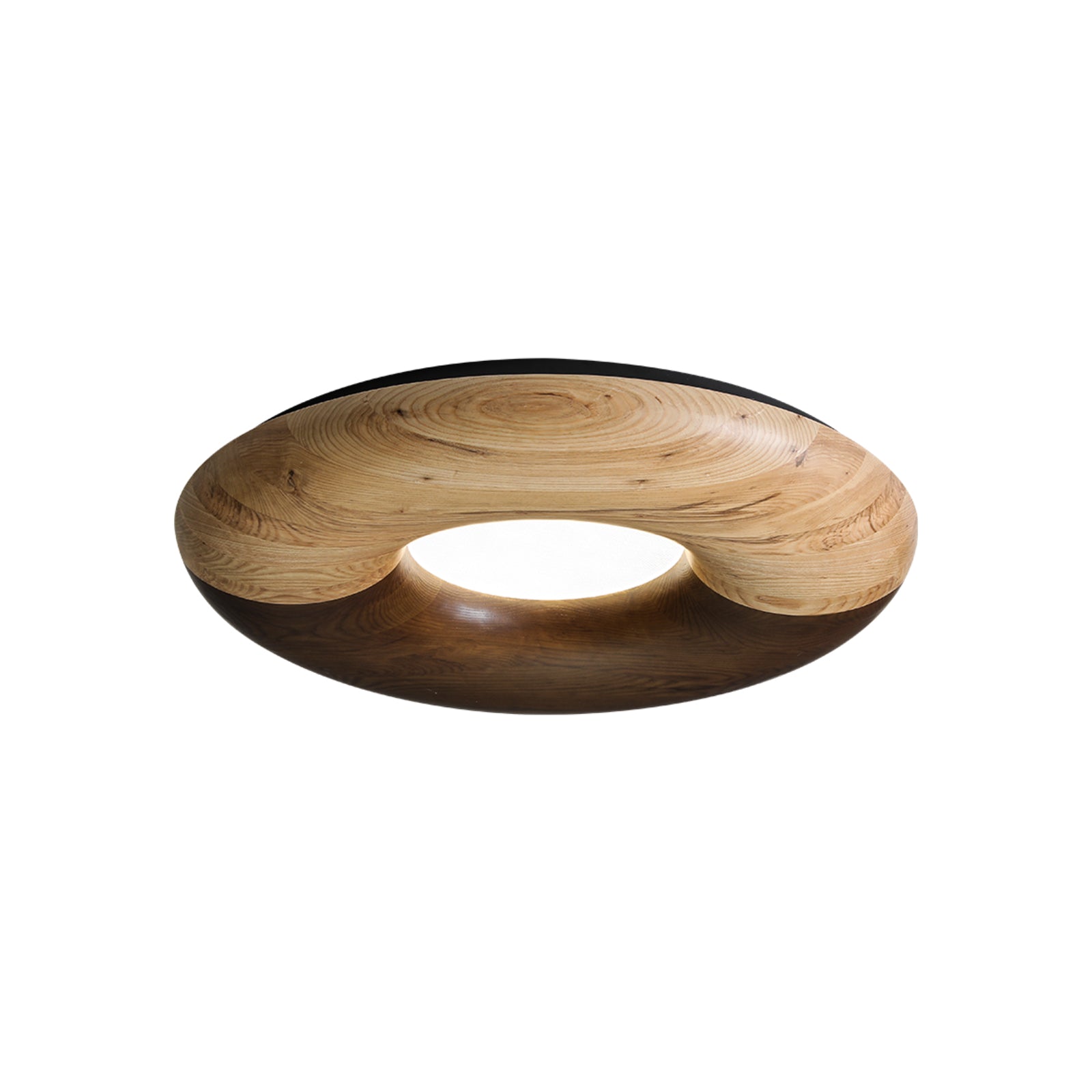 Zosora Organic Oak Flush Mount-Neutral Decor