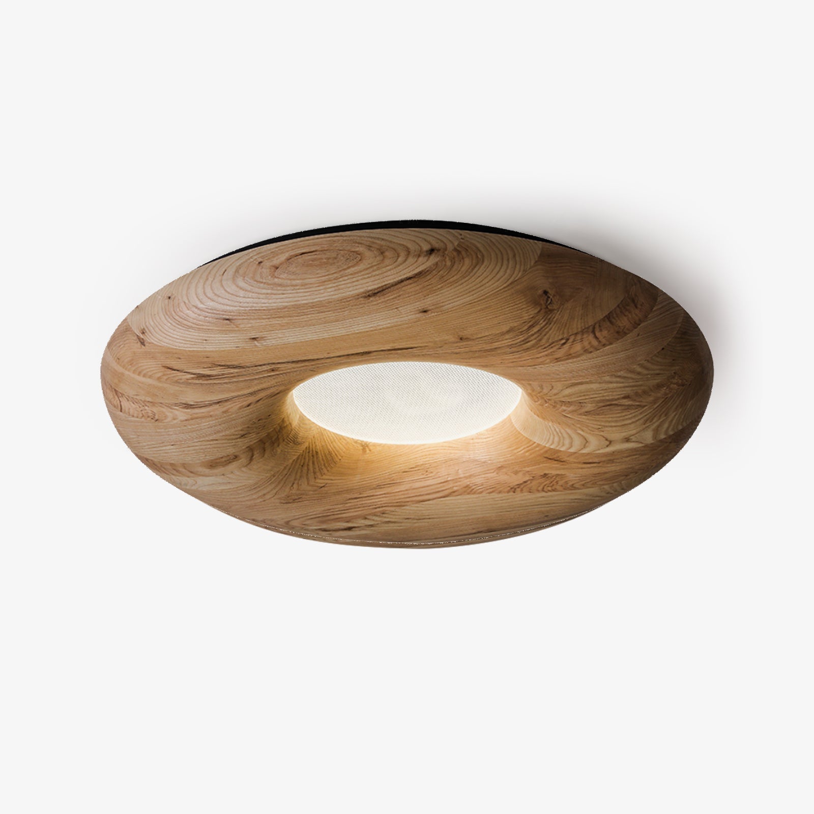 Zosora Organic Oak Flush Mount-Neutral Decor