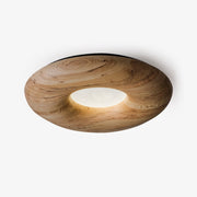 Zosora Organic Oak Flush Mount-Neutral Decor