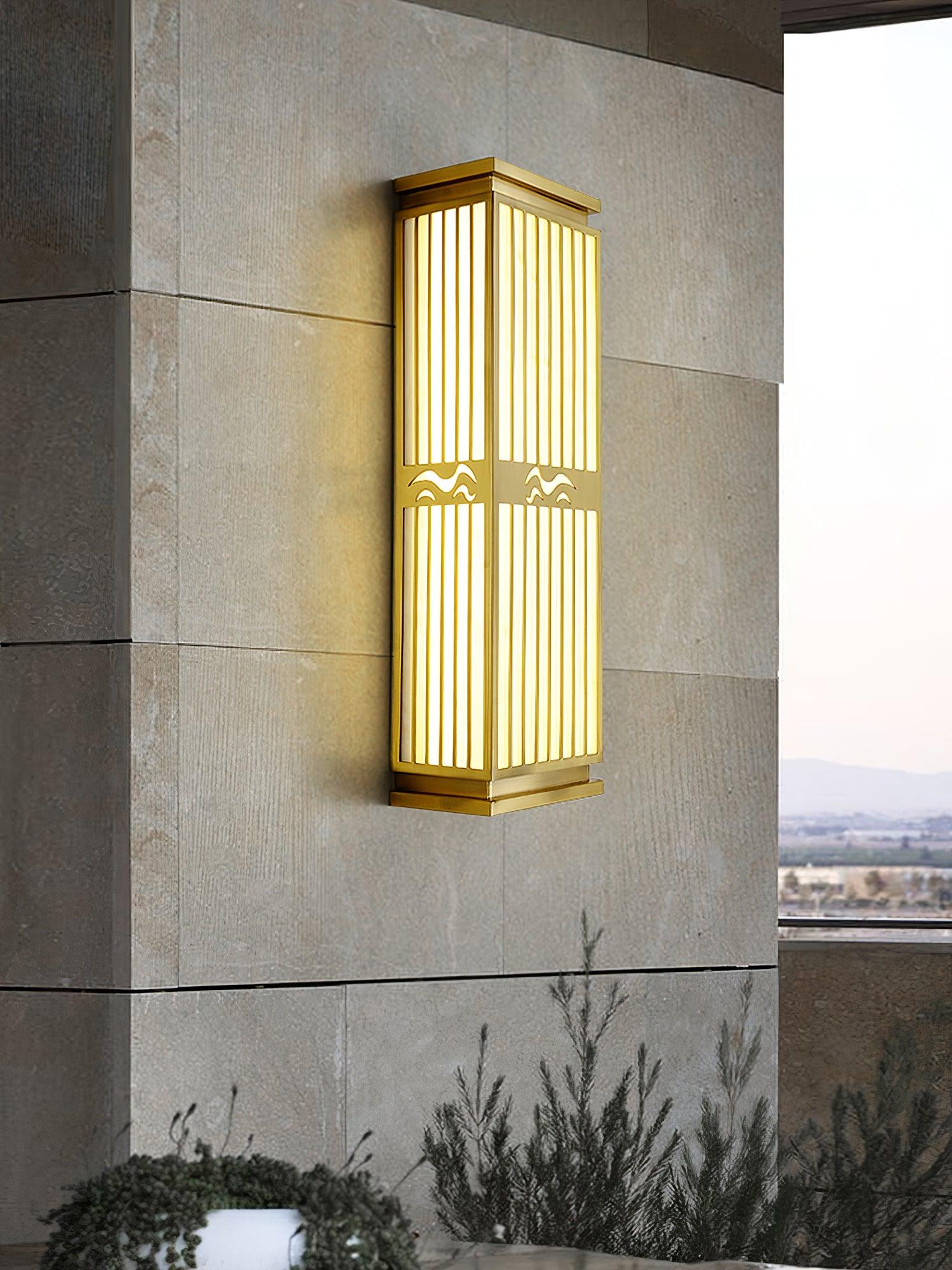 Lustra Wall Light Brass Oriental for Entryway-Neutral Decor
