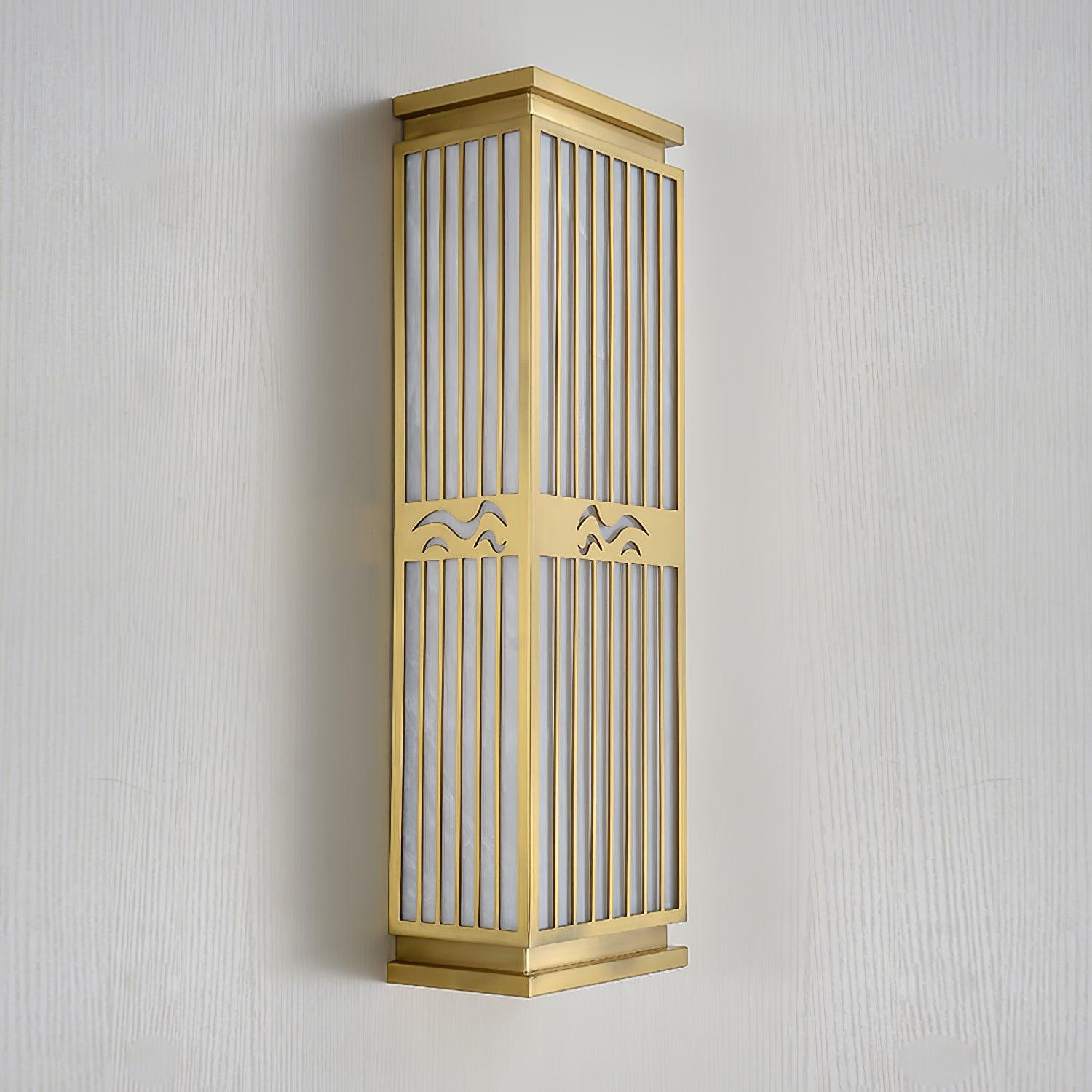 Lustra Wall Light Brass Oriental for Entryway-Neutral Decor