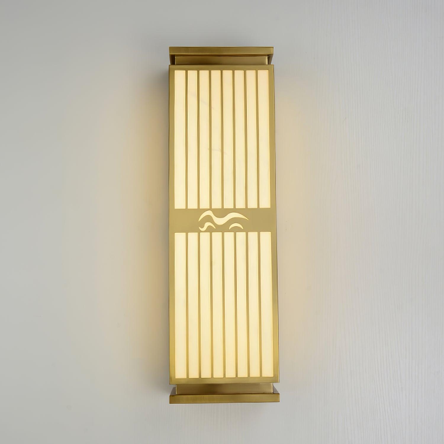 Lustra Wall Light Brass Oriental for Entryway-Neutral Decor