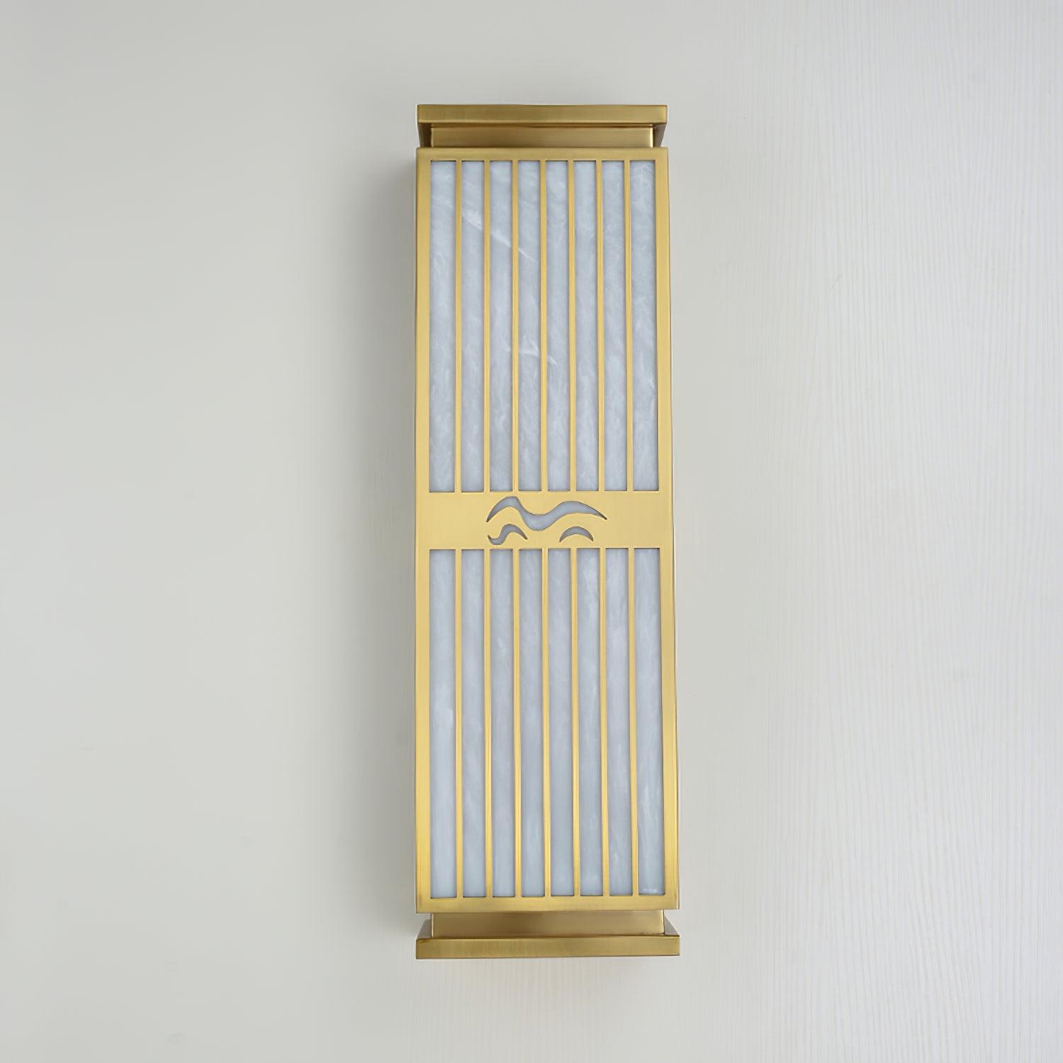 Lustra Wall Light Brass Oriental for Entryway-Neutral Decor