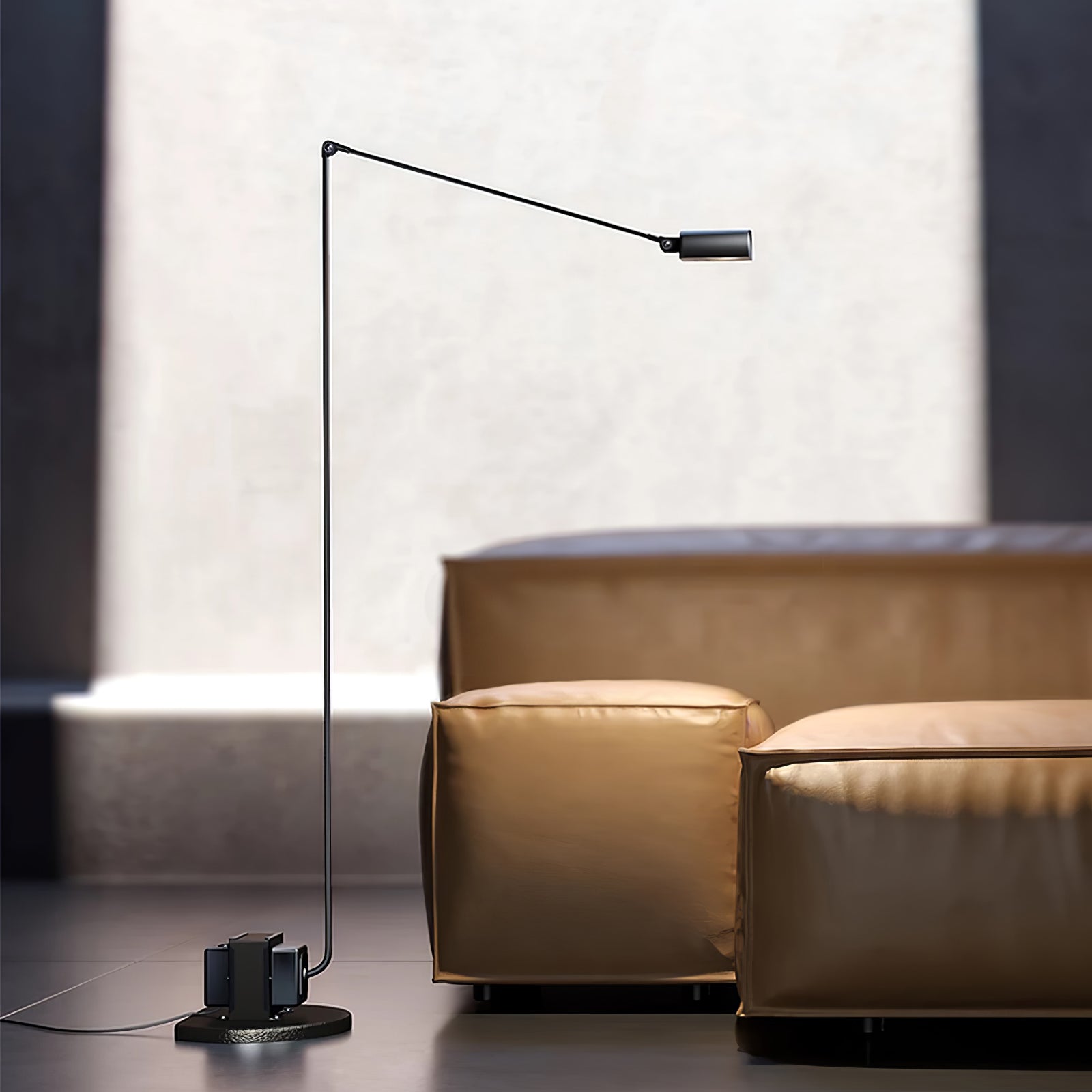 Nerilux Adjustable Floor Lamp-Neutral Decor
