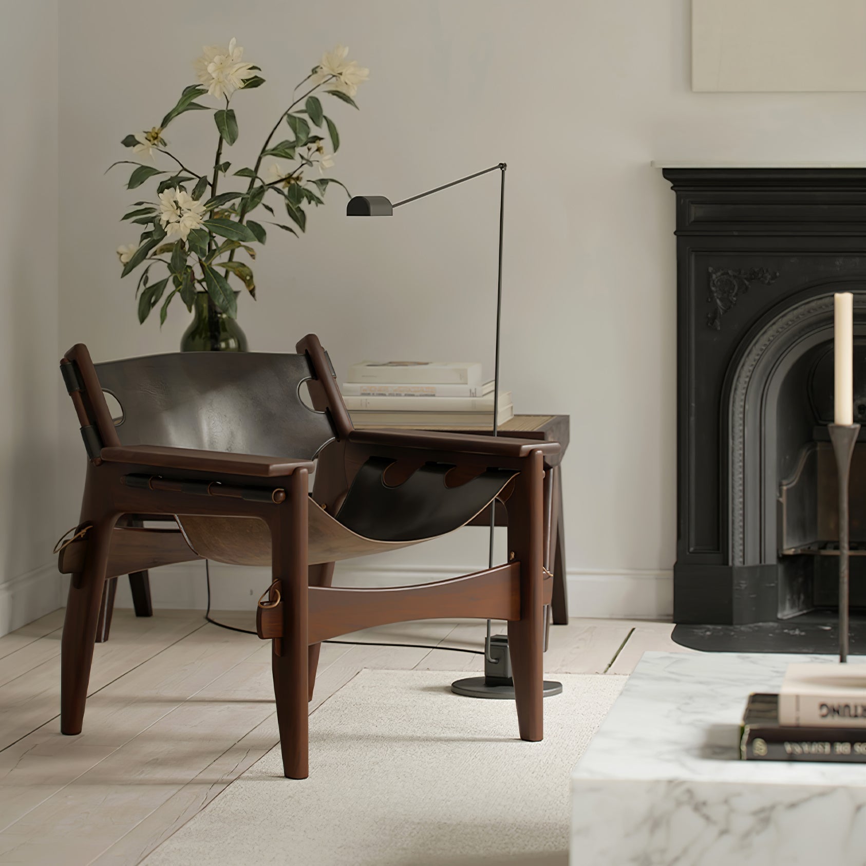 Nerilux Adjustable Floor Lamp-Neutral Decor