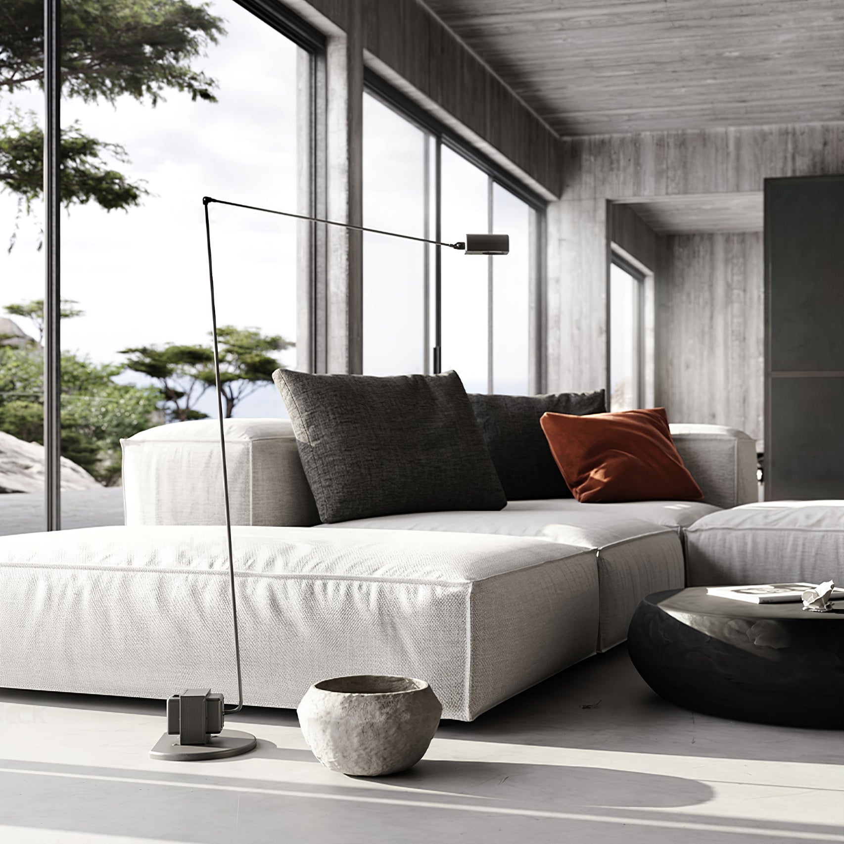 Nerilux Adjustable Floor Lamp-Neutral Decor