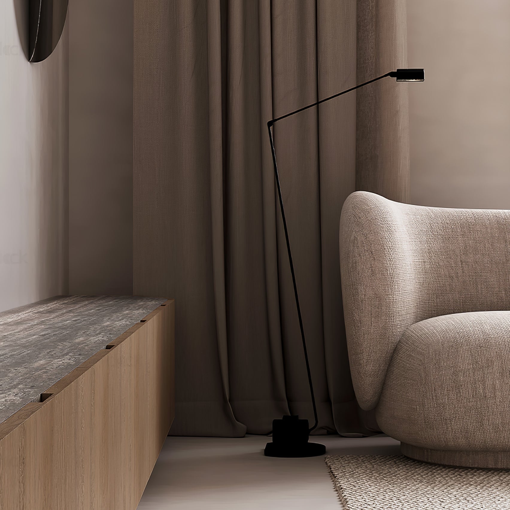Nerilux Adjustable Floor Lamp-Neutral Decor
