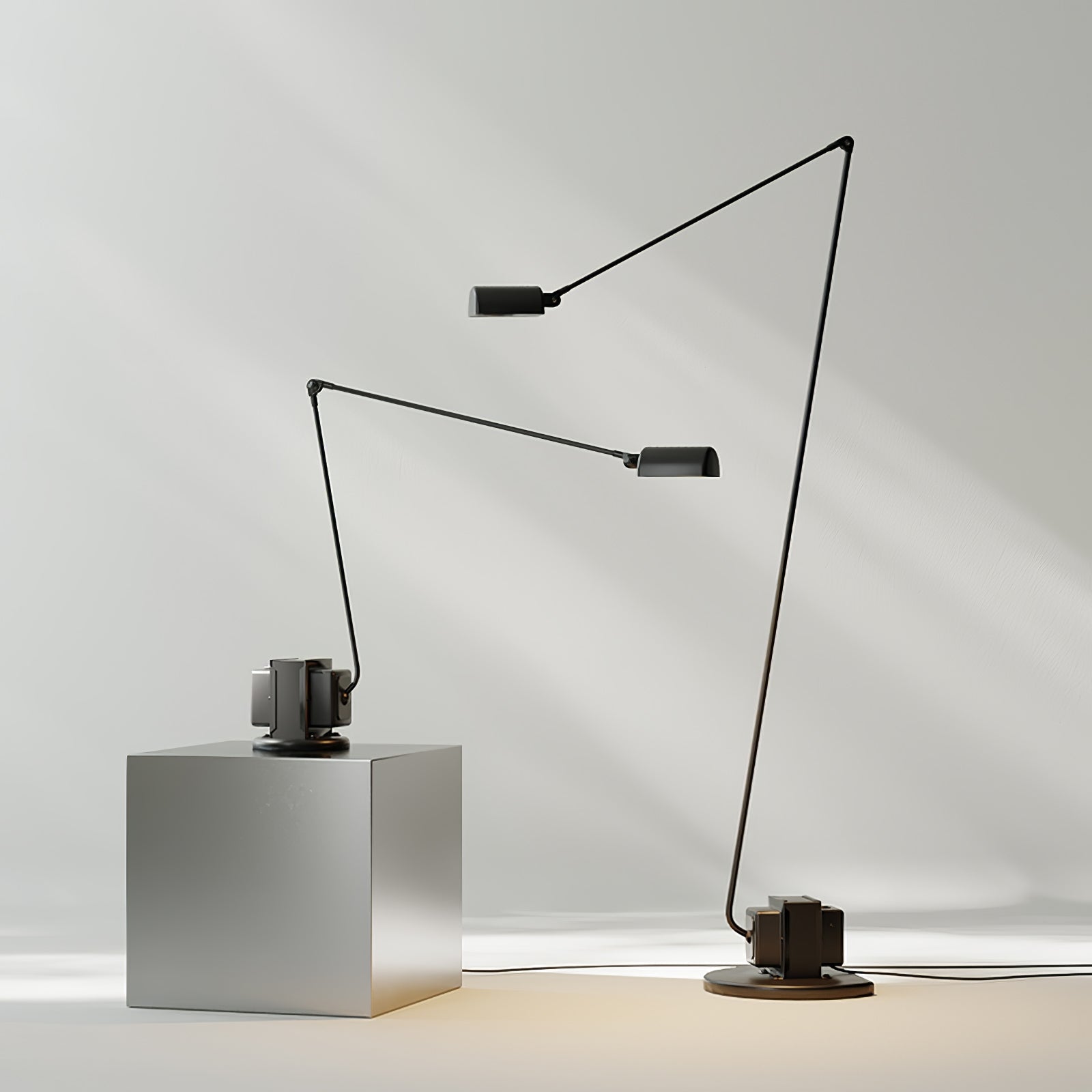 Nerilux Adjustable Floor Lamp-Neutral Decor