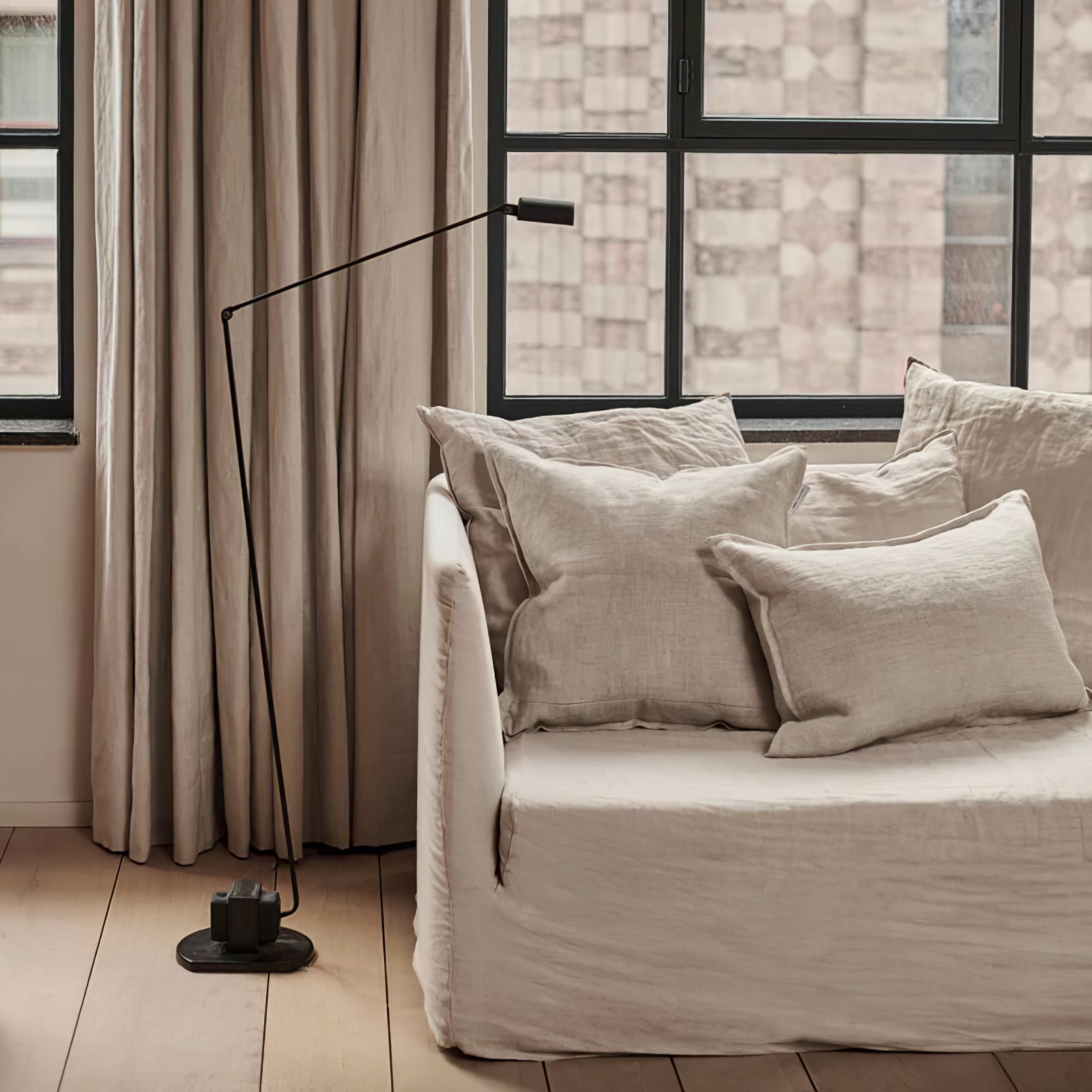 Nerilux Adjustable Floor Lamp-Neutral Decor