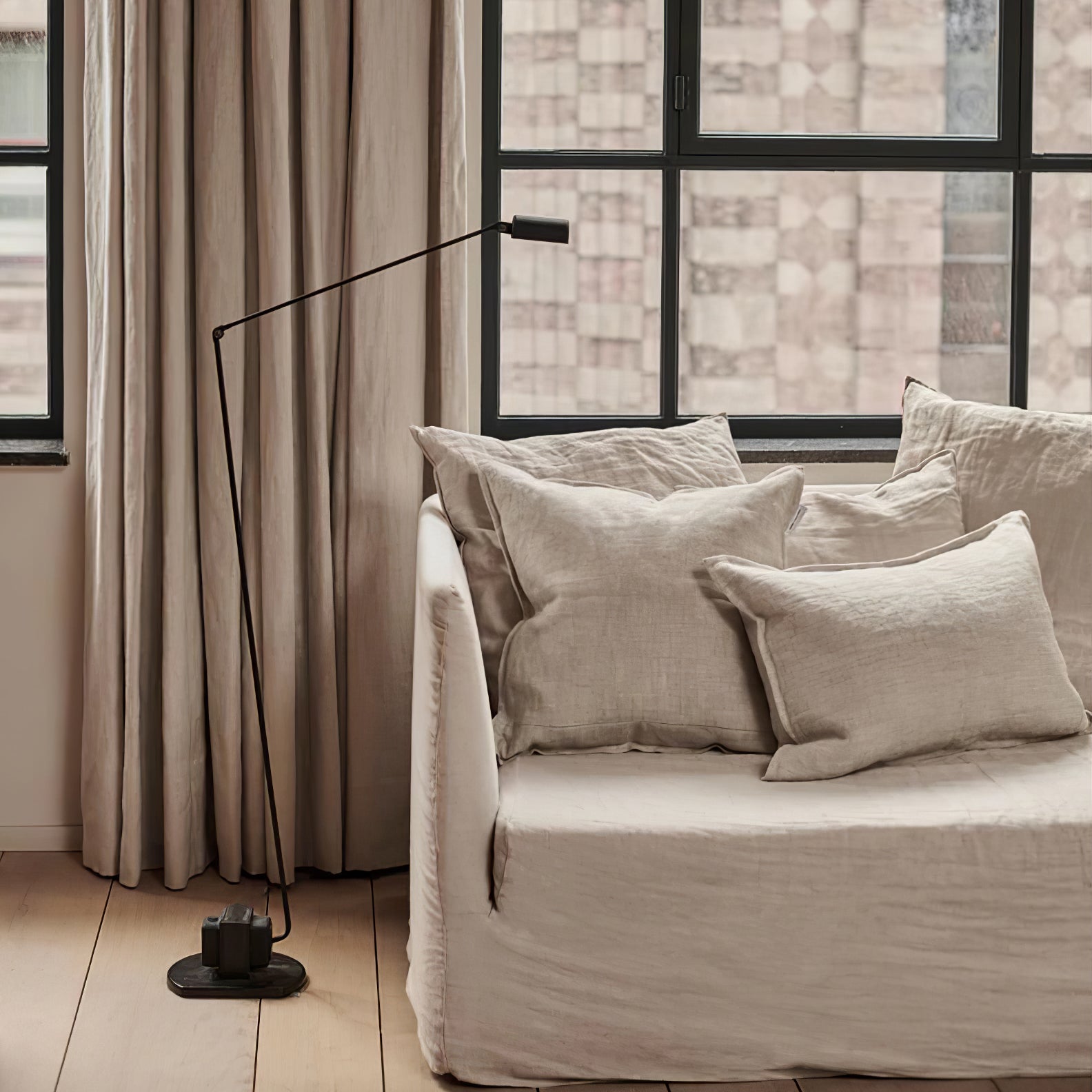 Nerilux Adjustable Floor Lamp-Neutral Decor