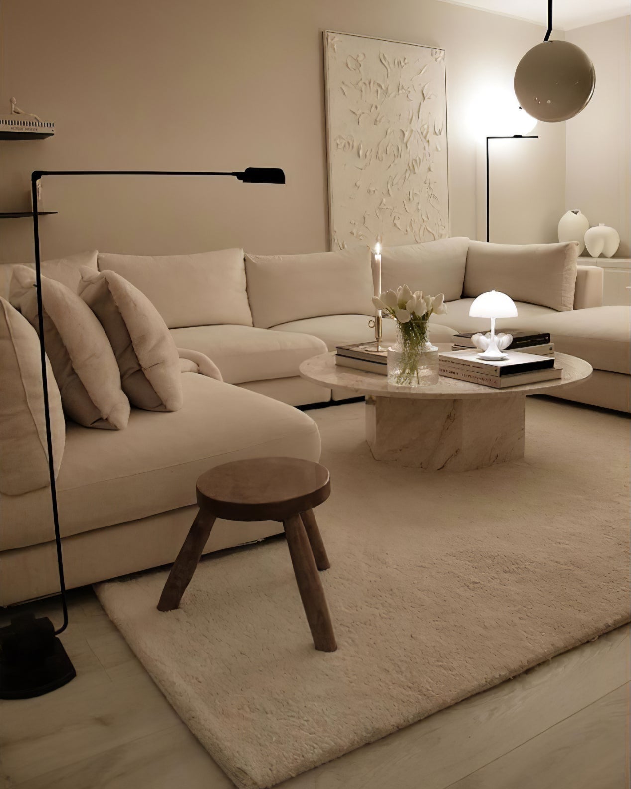 Nerilux Adjustable Floor Lamp-Neutral Decor