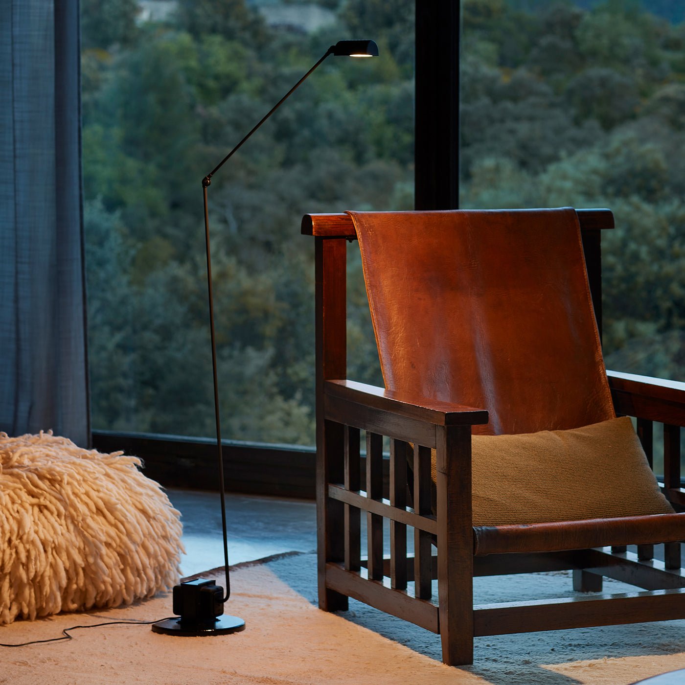 Nerilux Adjustable Floor Lamp-Neutral Decor