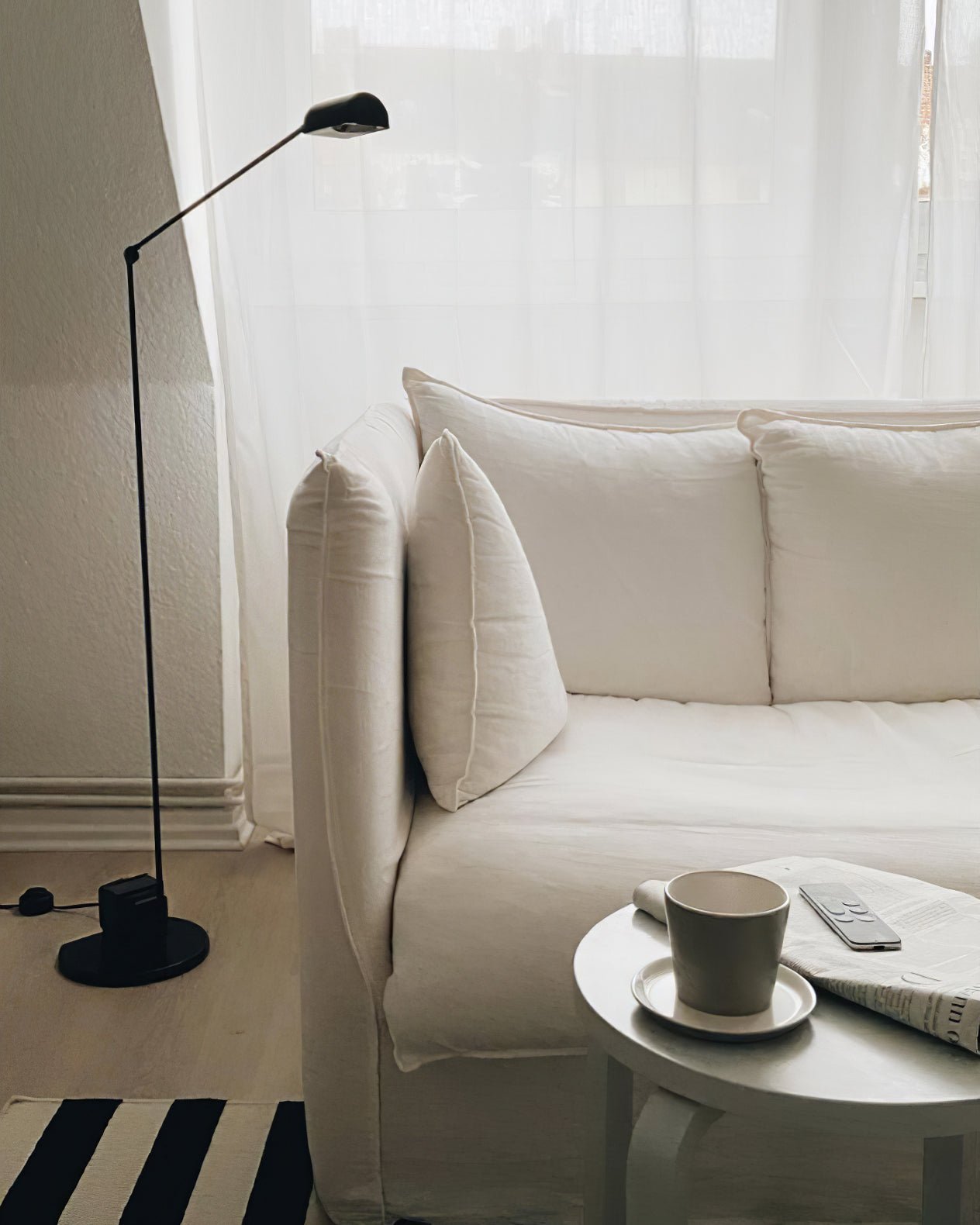 Nerilux Adjustable Floor Lamp-Neutral Decor
