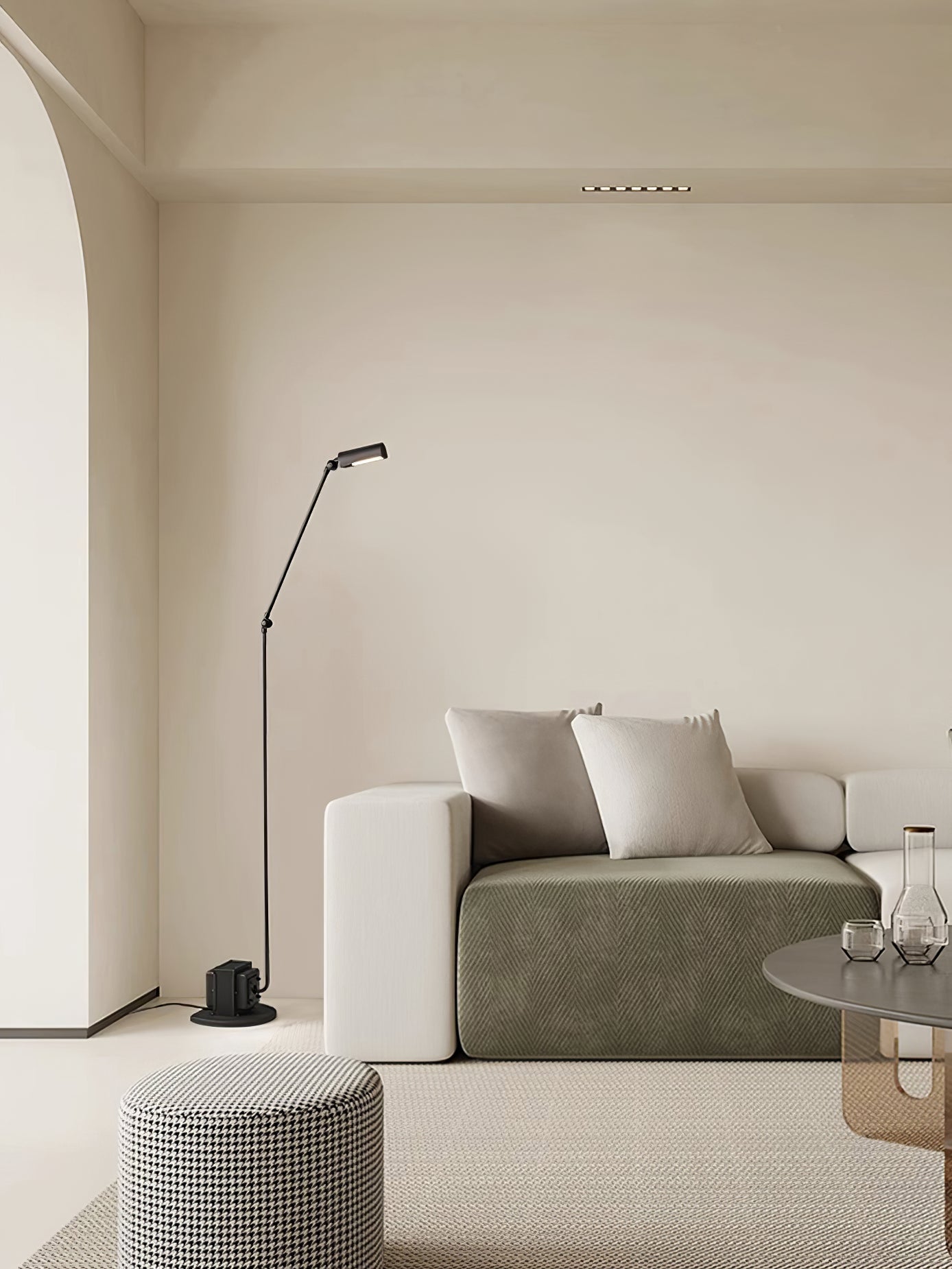 Nerilux Adjustable Floor Lamp-Neutral Decor