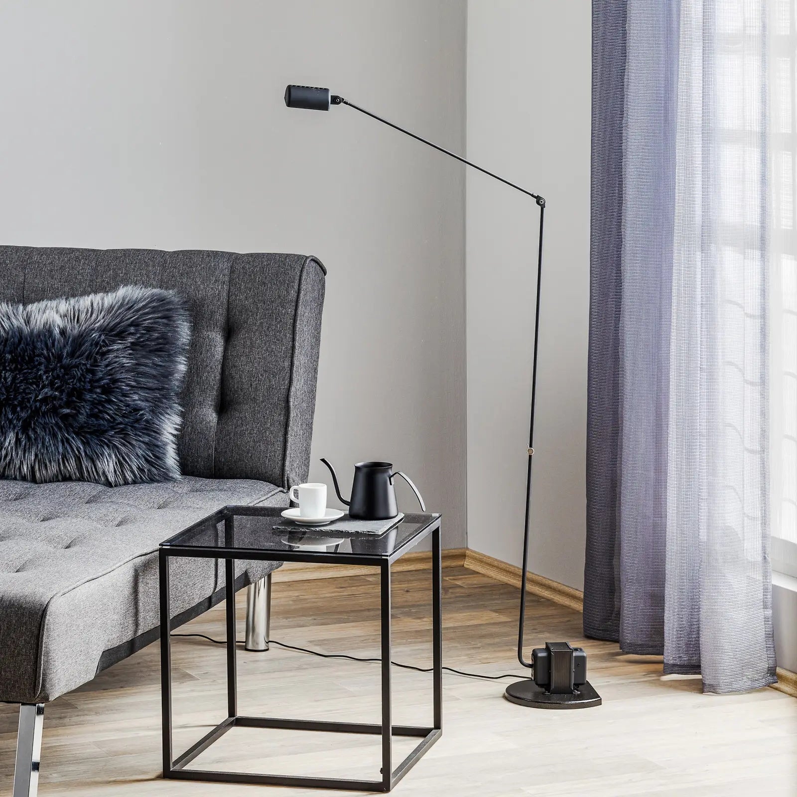 Nerilux Adjustable Floor Lamp-Neutral Decor