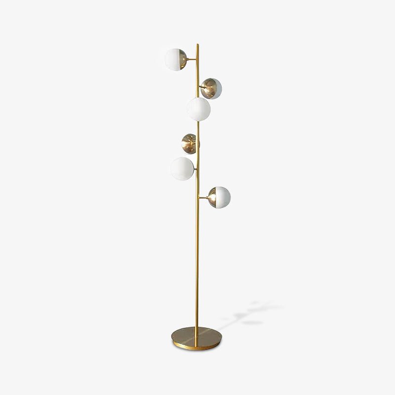 Myliryre Mid Century Brass Floor Lamp-Neutral Decor