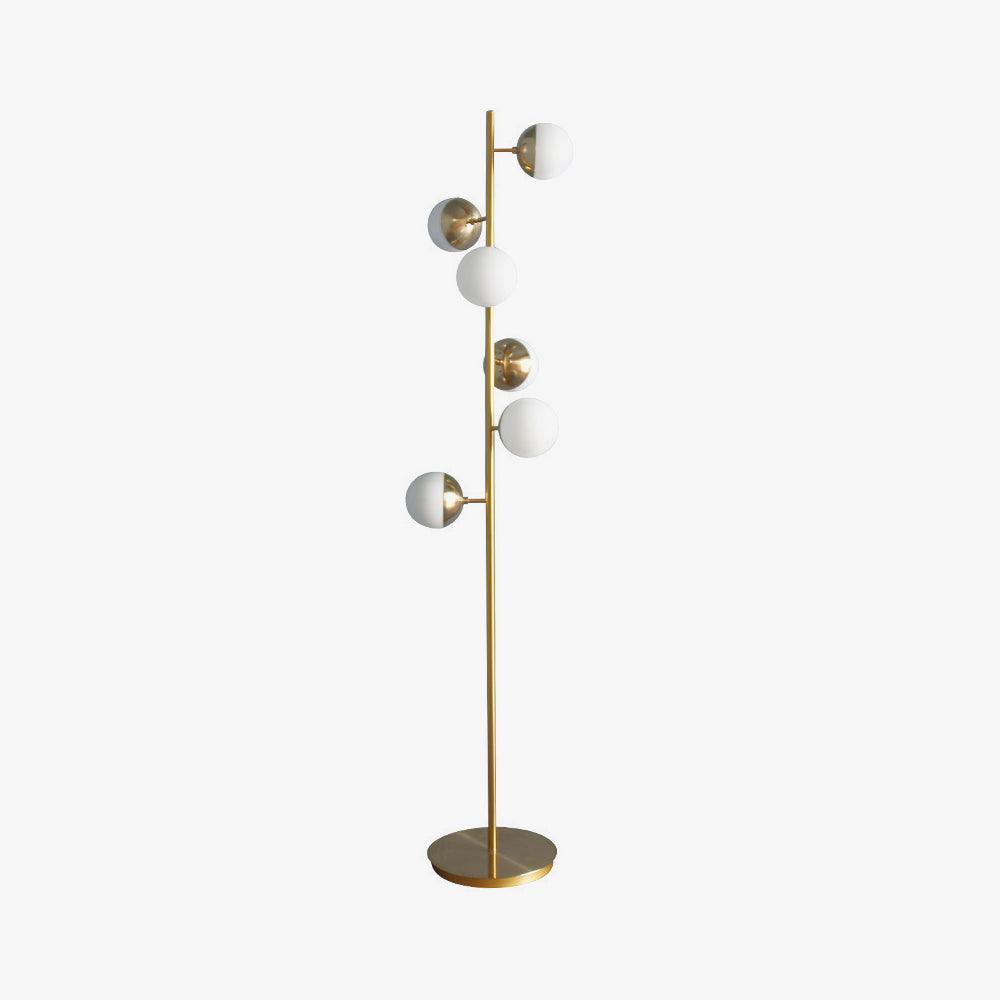 Myliryre Mid Century Brass Floor Lamp-Neutral Decor